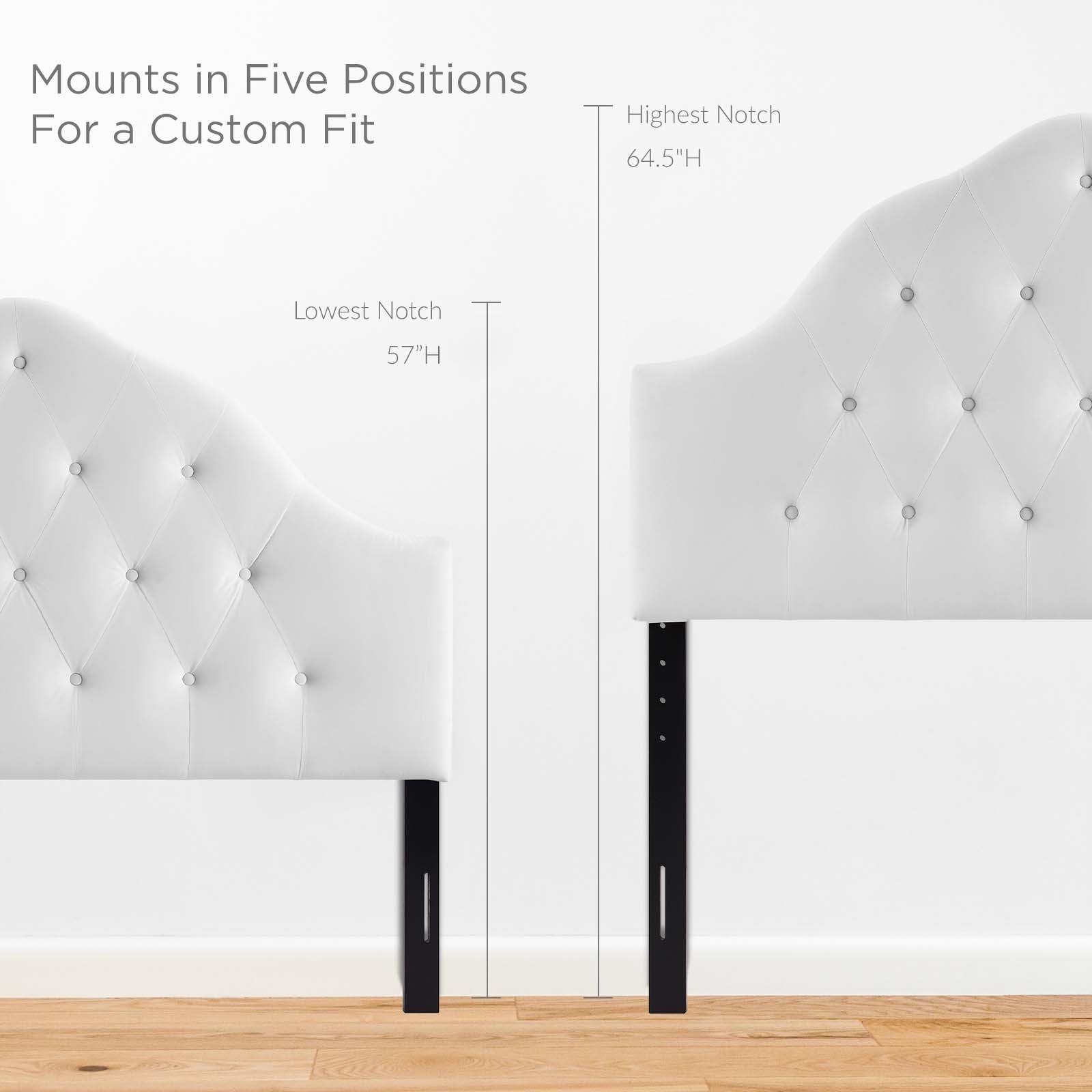 Modway Headboards - Sovereign Queen Diamond Tufted Headboard White