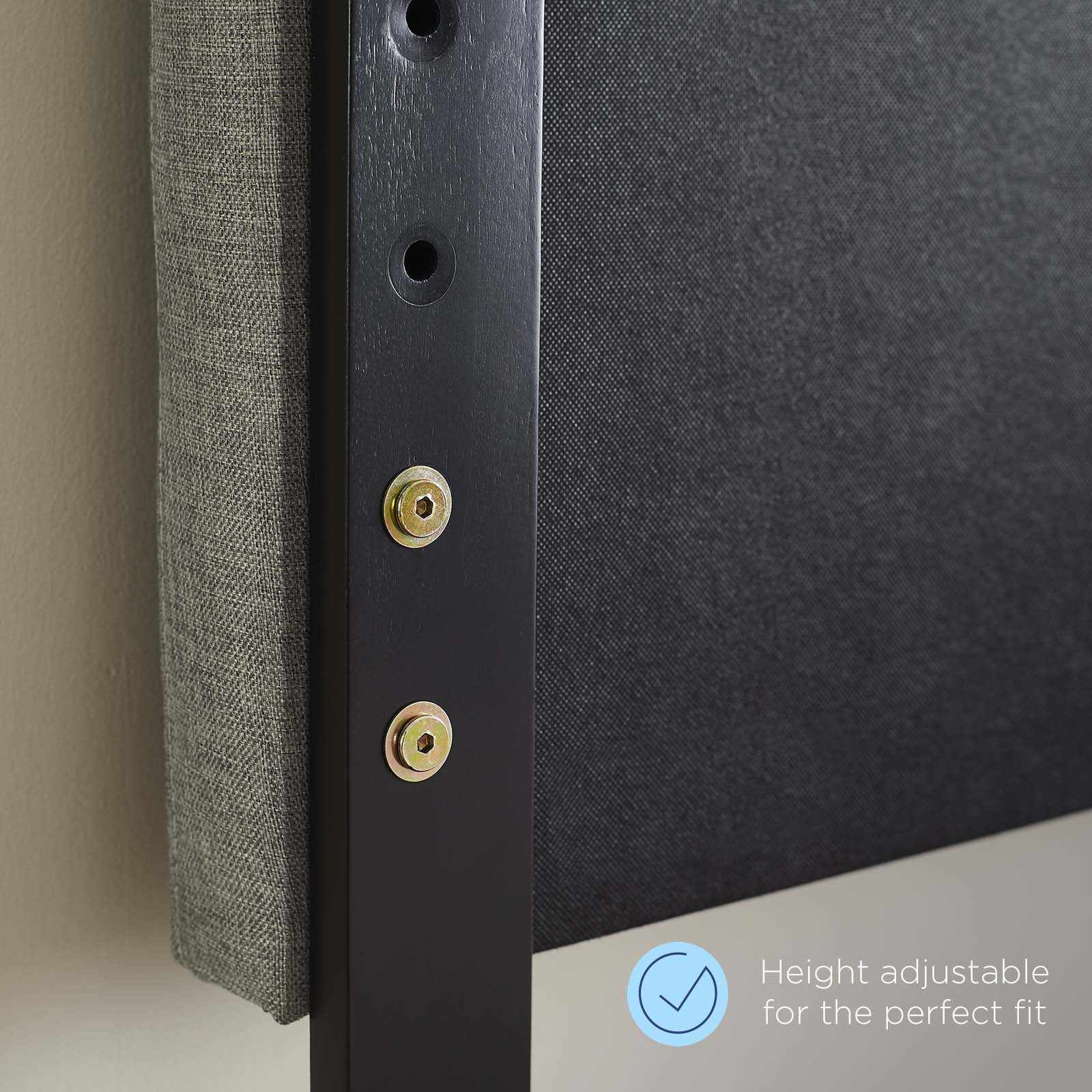 Modway Headboards - Rebecca Performance Velvet Twin Headboard Charcoal