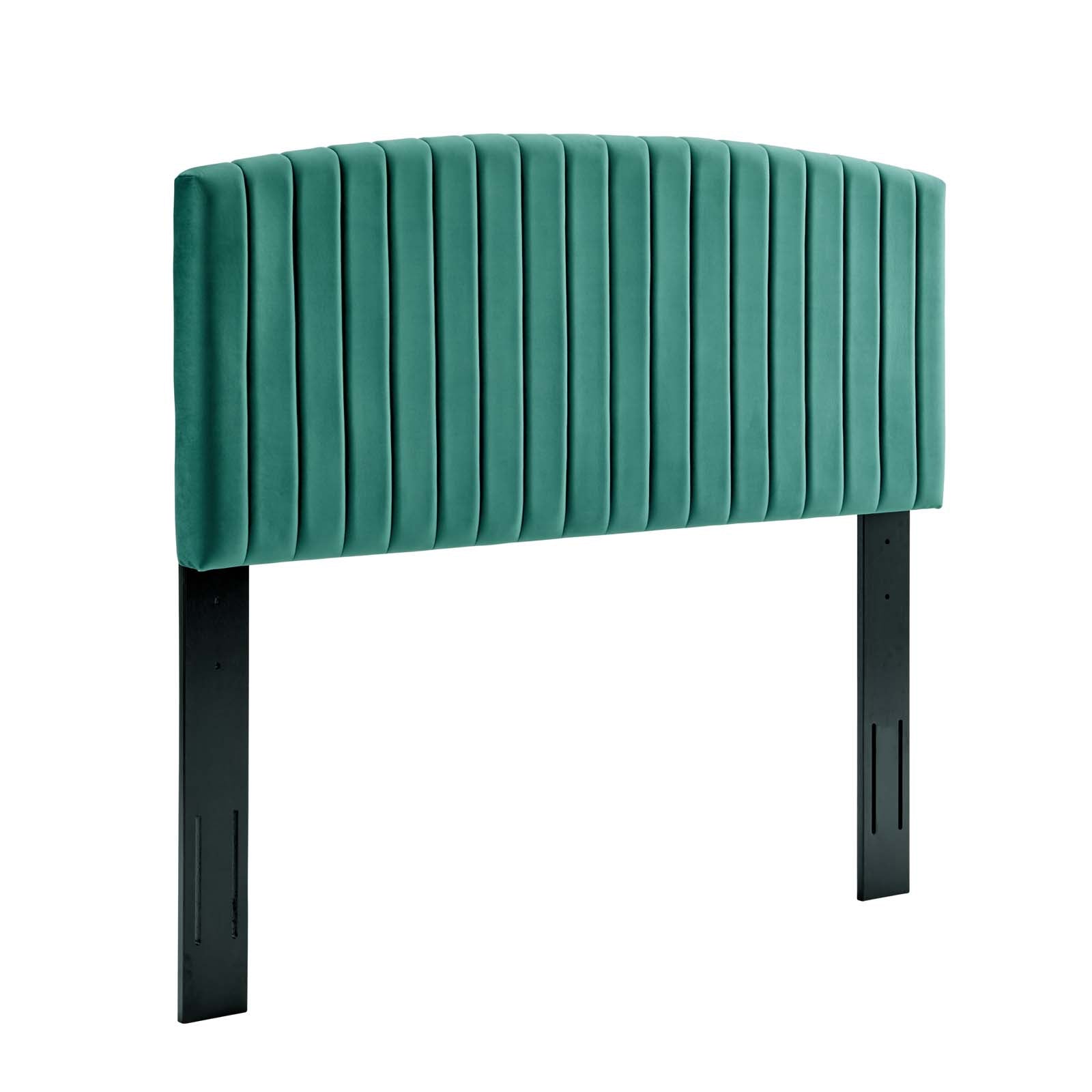 Modway Headboards - Rebecca Performance Velvet King / California King Headboard Teal