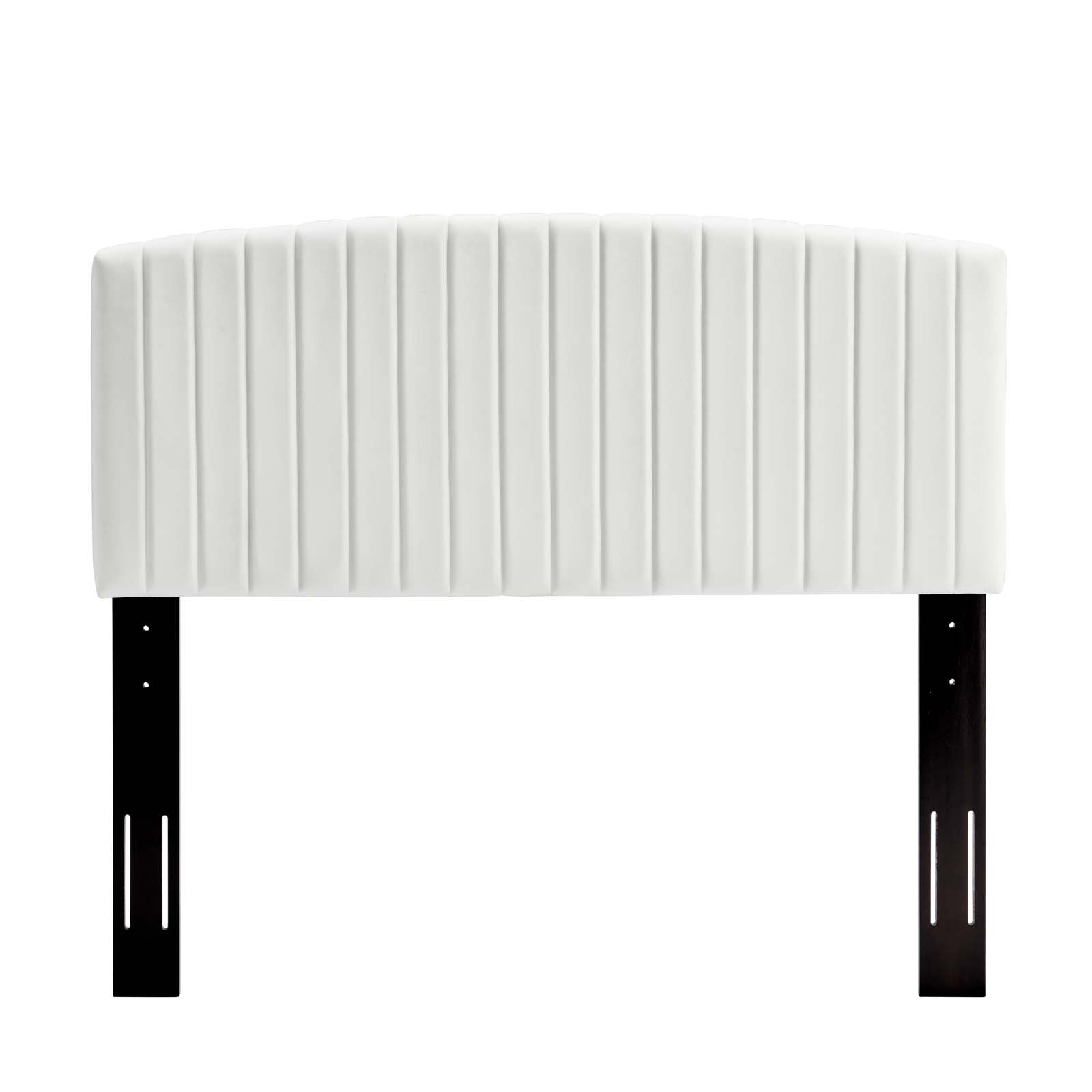 Modway Headboards - Rebecca Performance Velvet King / California King Headboard White