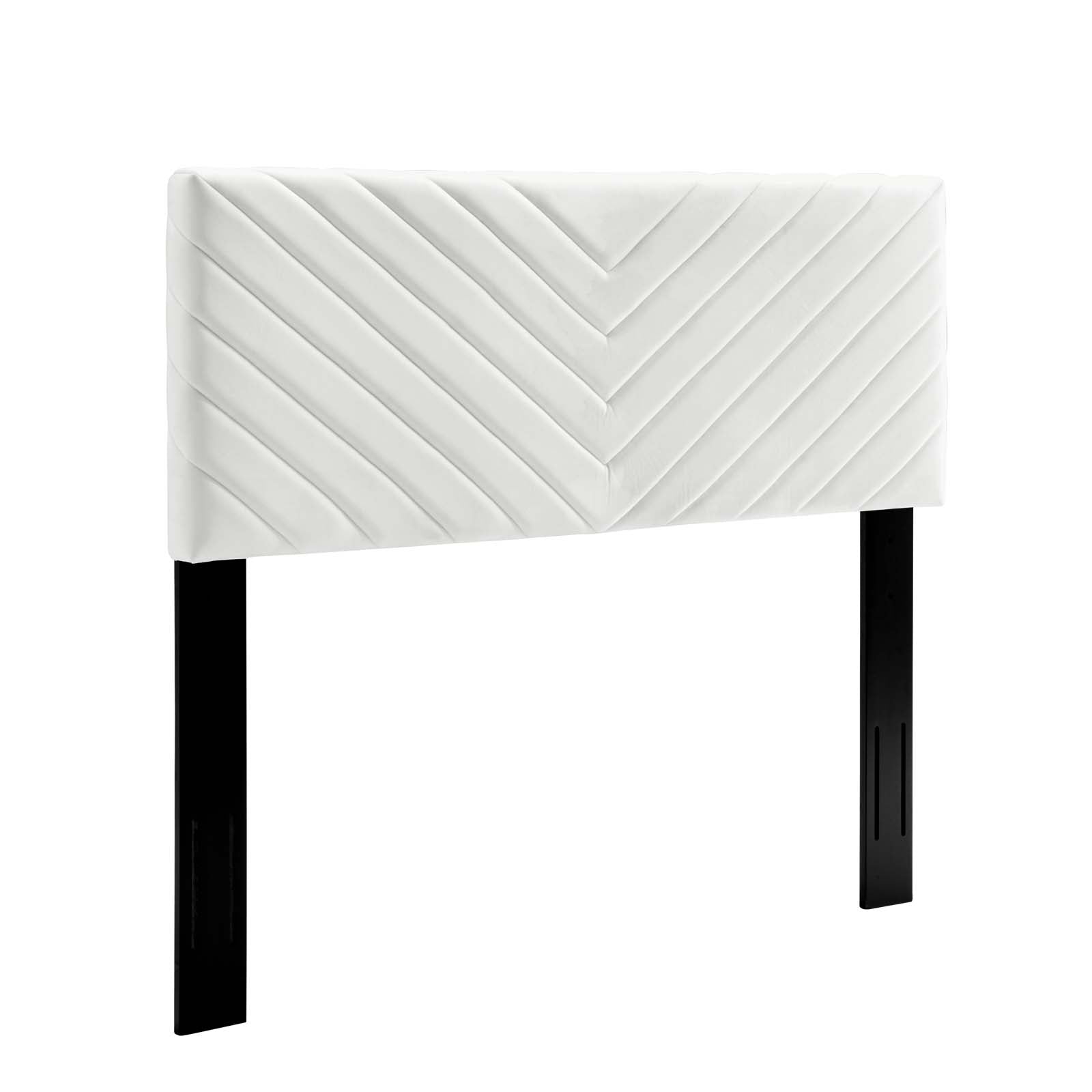 Modway Headboards - Alyson Angular Channel Tufted Full / Queen Headboard White