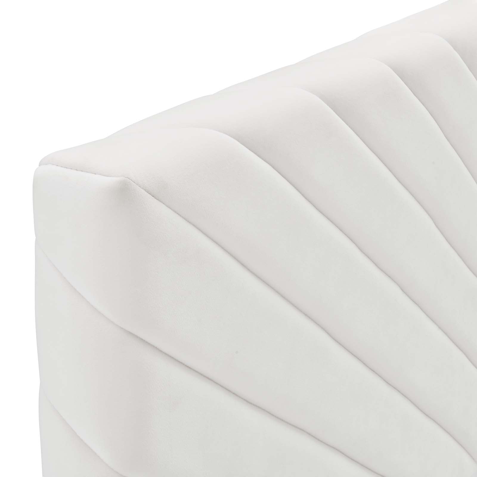 Modway Headboards - Alyson Angular Channel Tufted Full / Queen Headboard White