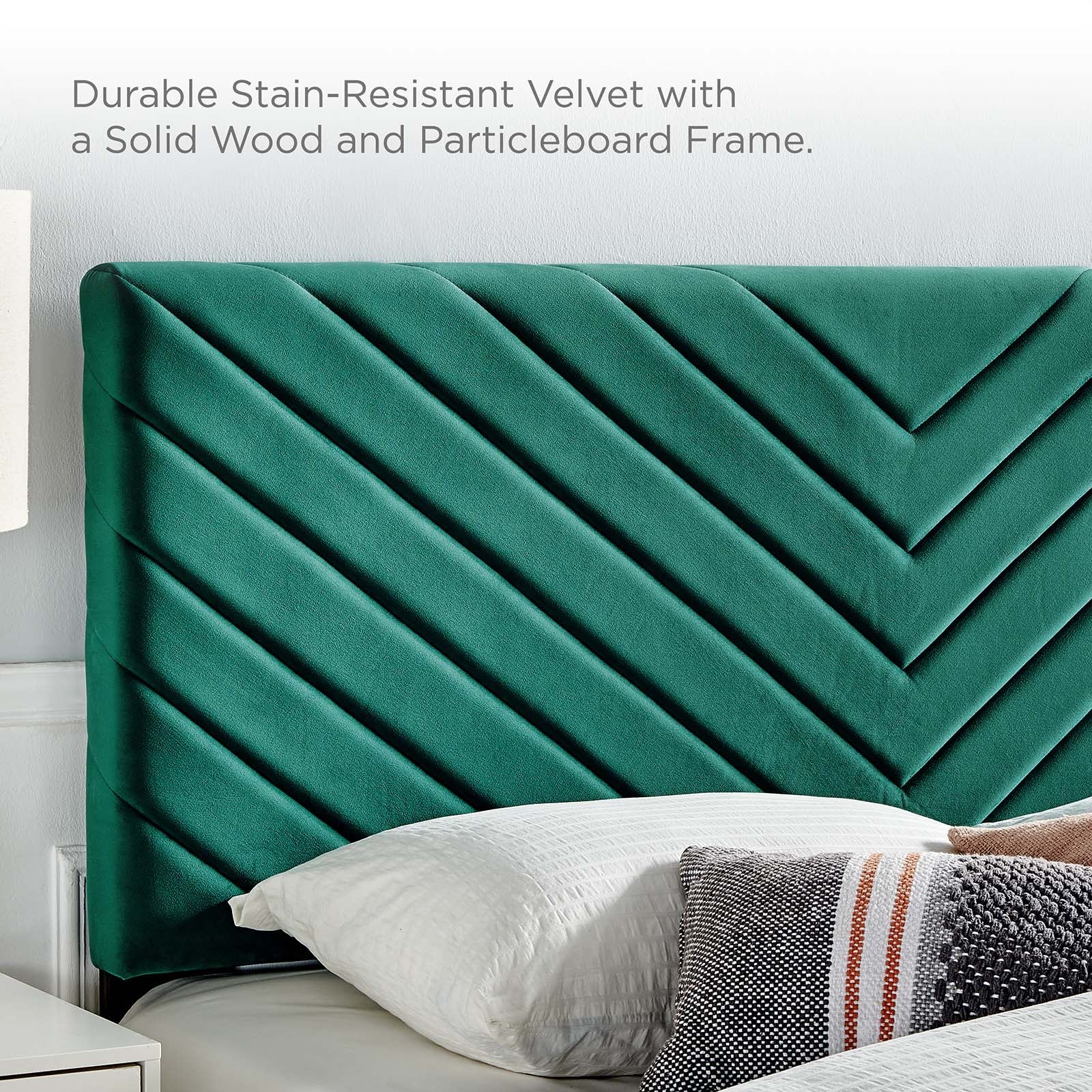 Modway Headboards - Alyson Angular Channel Tufted King / California King Headboard Teal