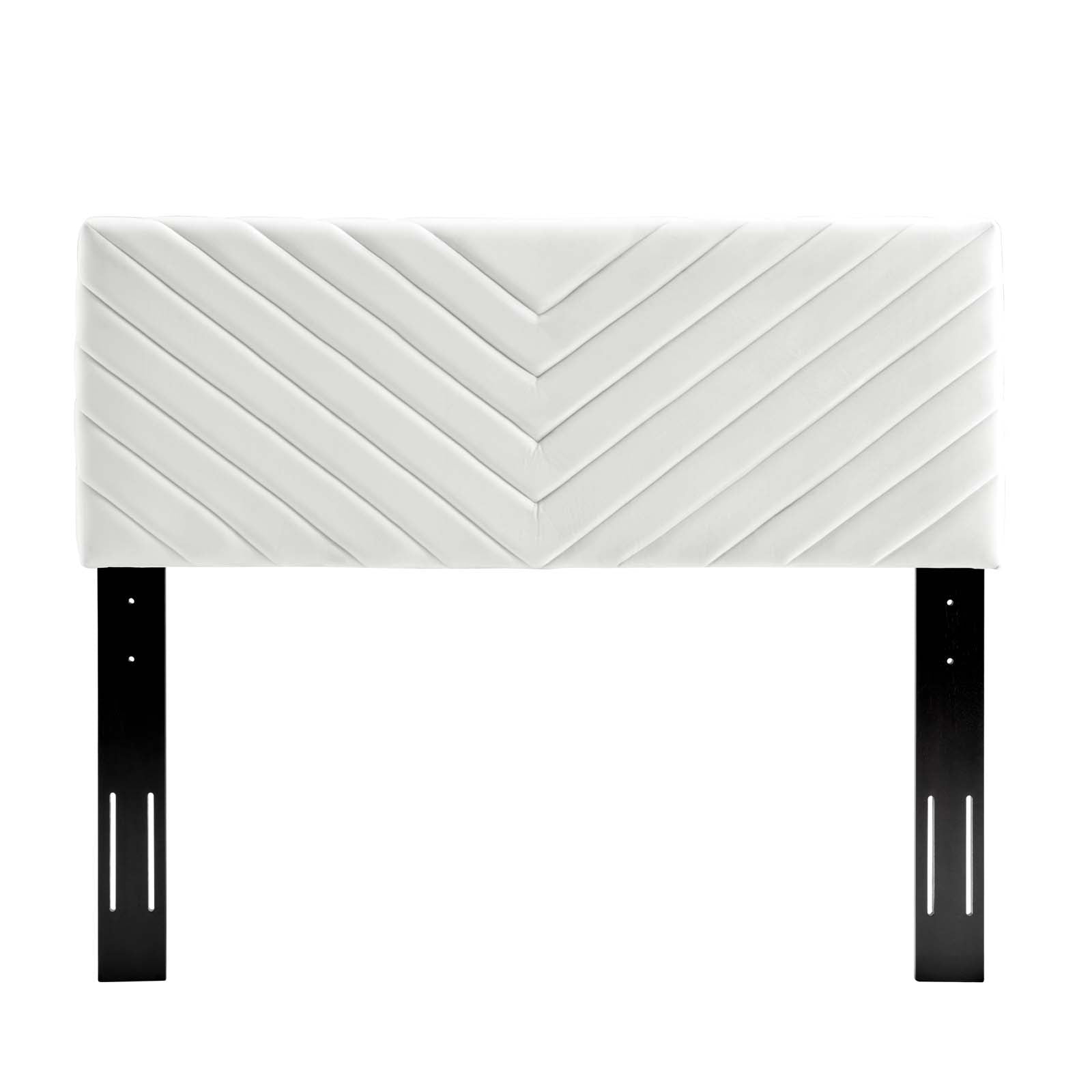 Modway Headboards - Alyson Angular Channel Tufted Performance Velvet King / California King Headboard White