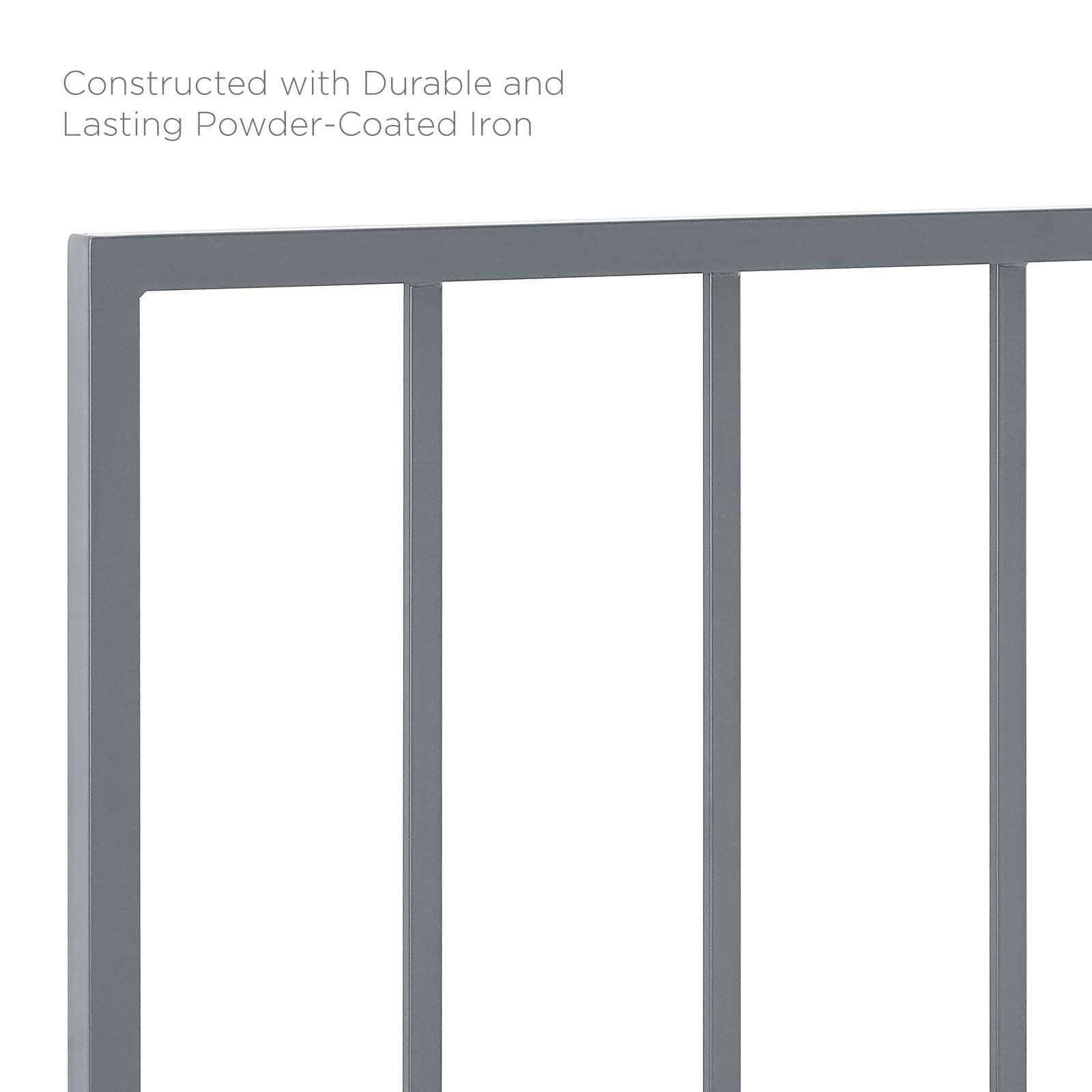 Modway Headboards - Tatum Full Metal Headboard Gray