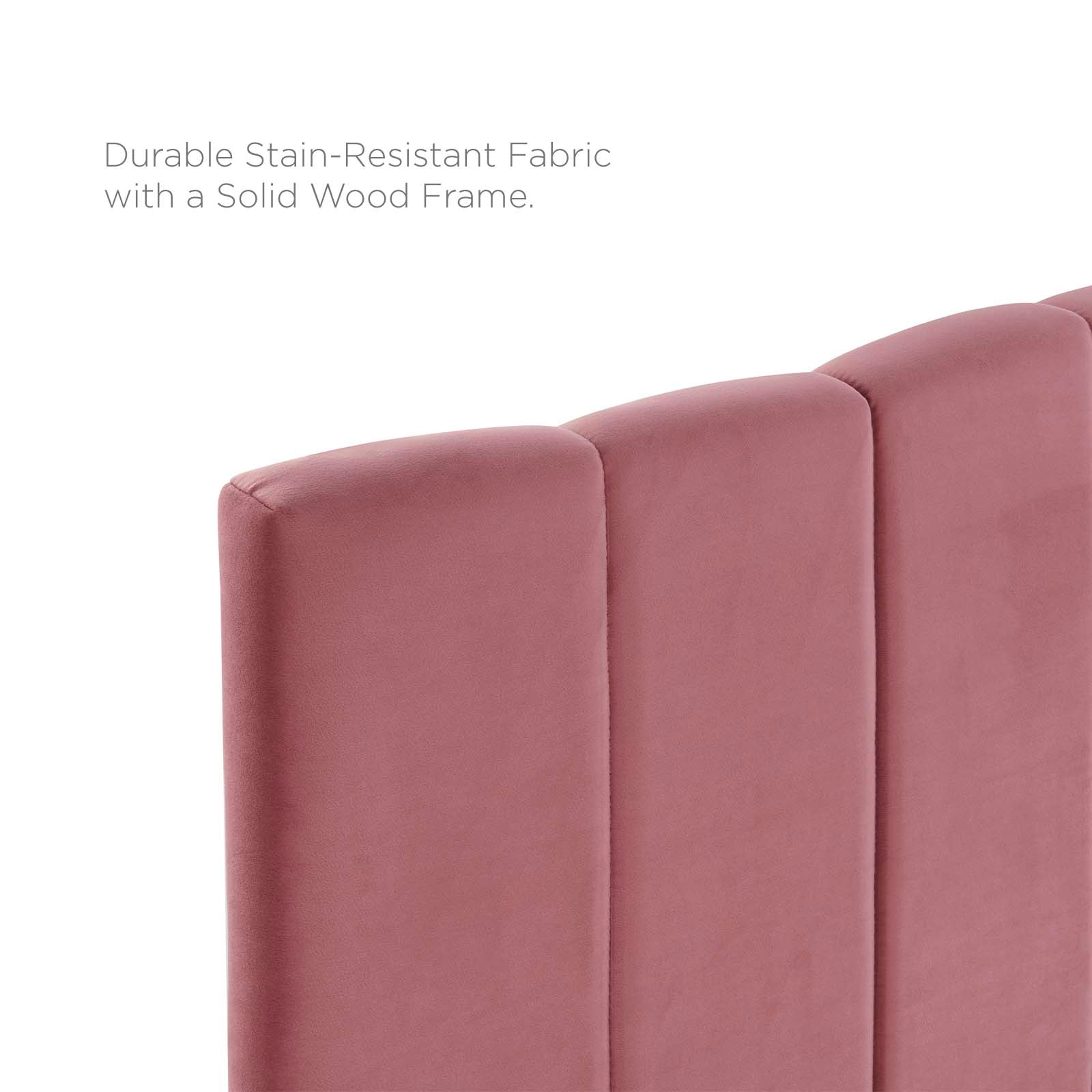 Modway Headboards - Camilla Channel Tufted King/California King Headboard Dusty Rose