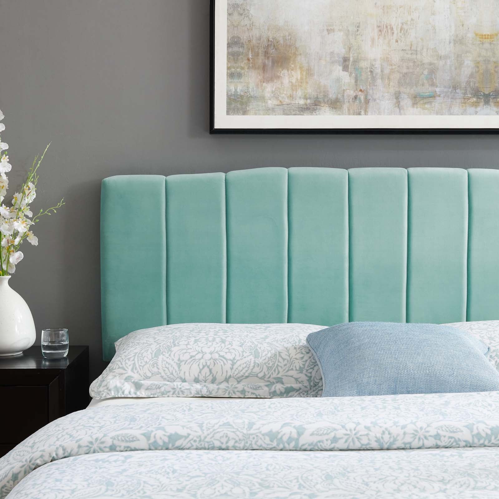 Modway Headboards - Camilla Channel Tufted King/California King Headboard Mint