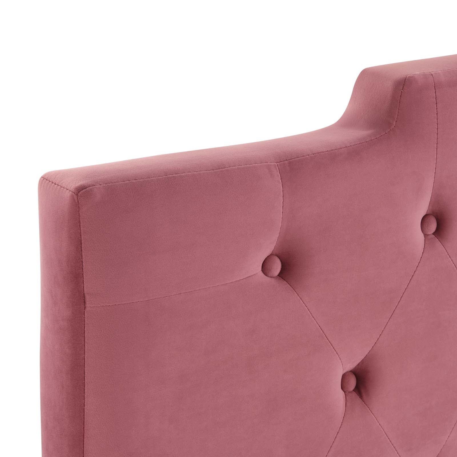 Modway Headboards - Juliet Tufted Twin Headboard Dusty Rose