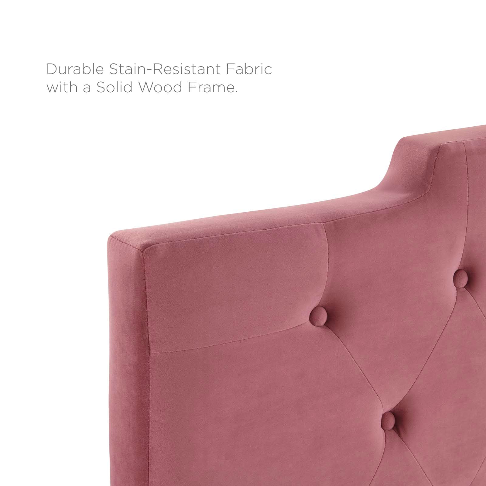 Modway Headboards - Juliet Tufted Twin Headboard Dusty Rose