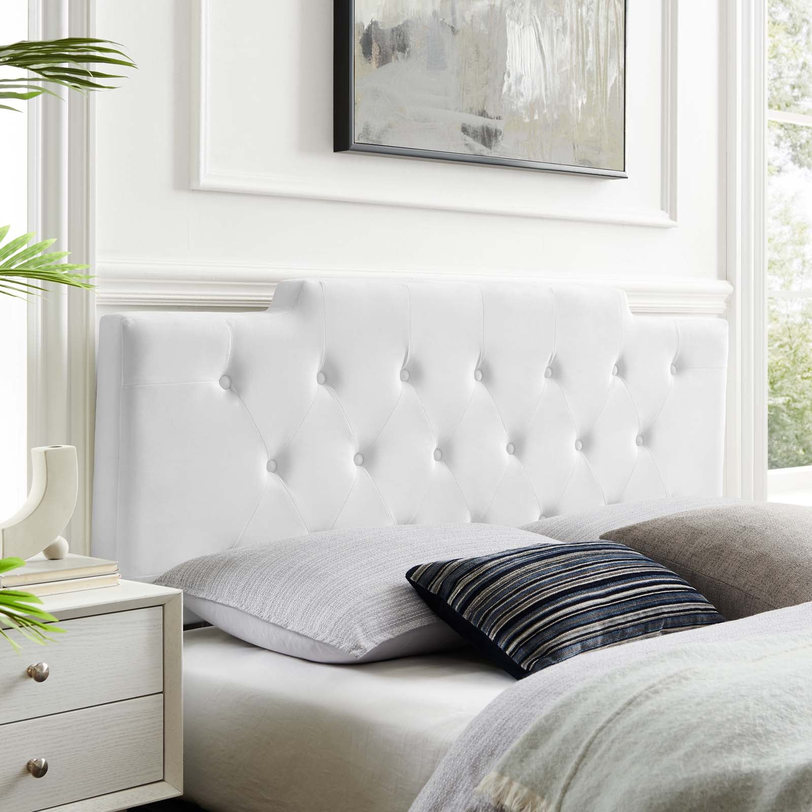 Modway Headboards - Juliet Tufted Full/Queen Headboard White