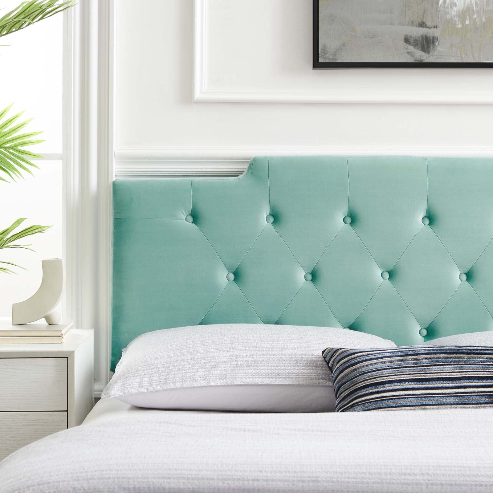 Modway Headboards - Juliet Tufted King/California King Headboard Mint