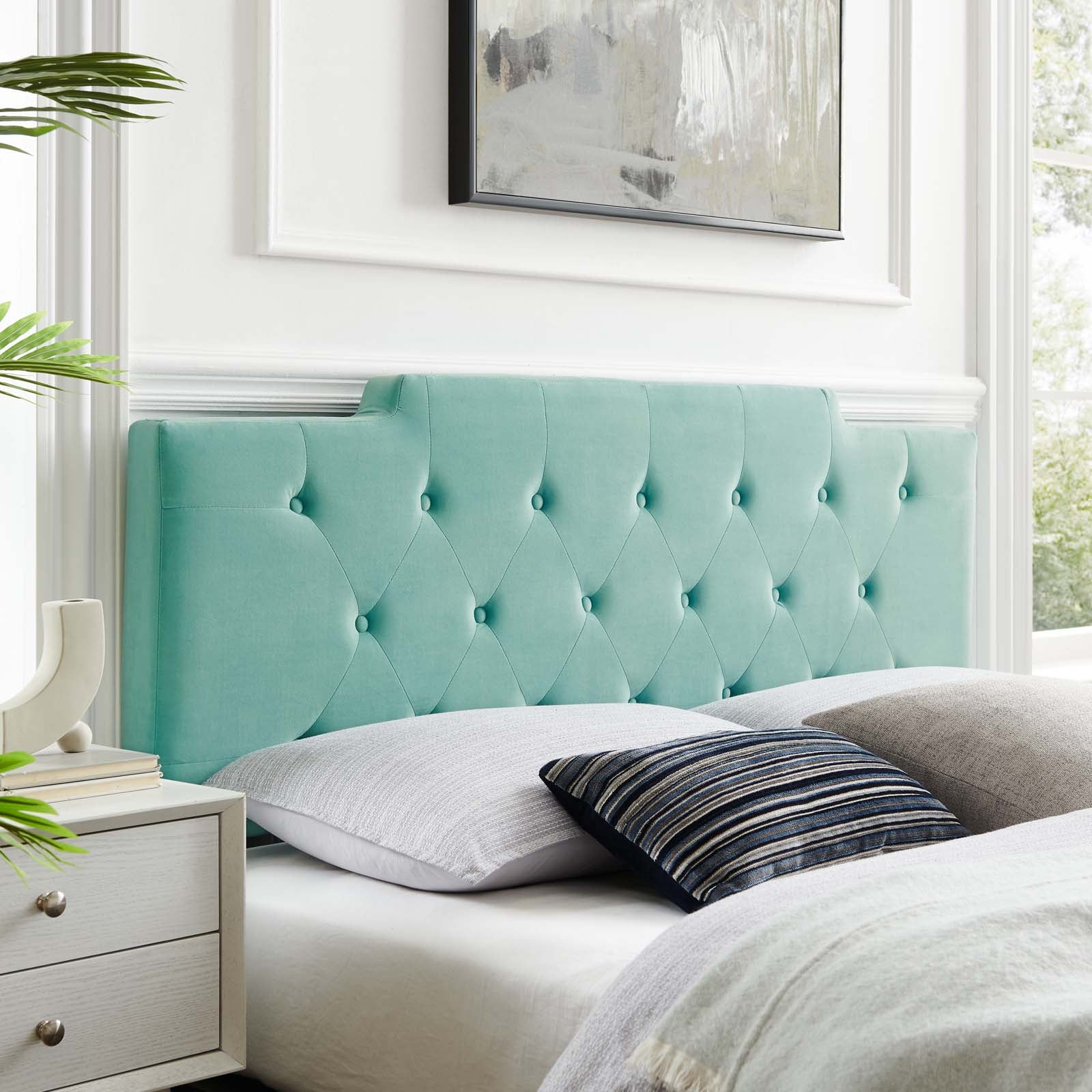 Modway Headboards - Juliet Tufted King/California King Headboard Mint