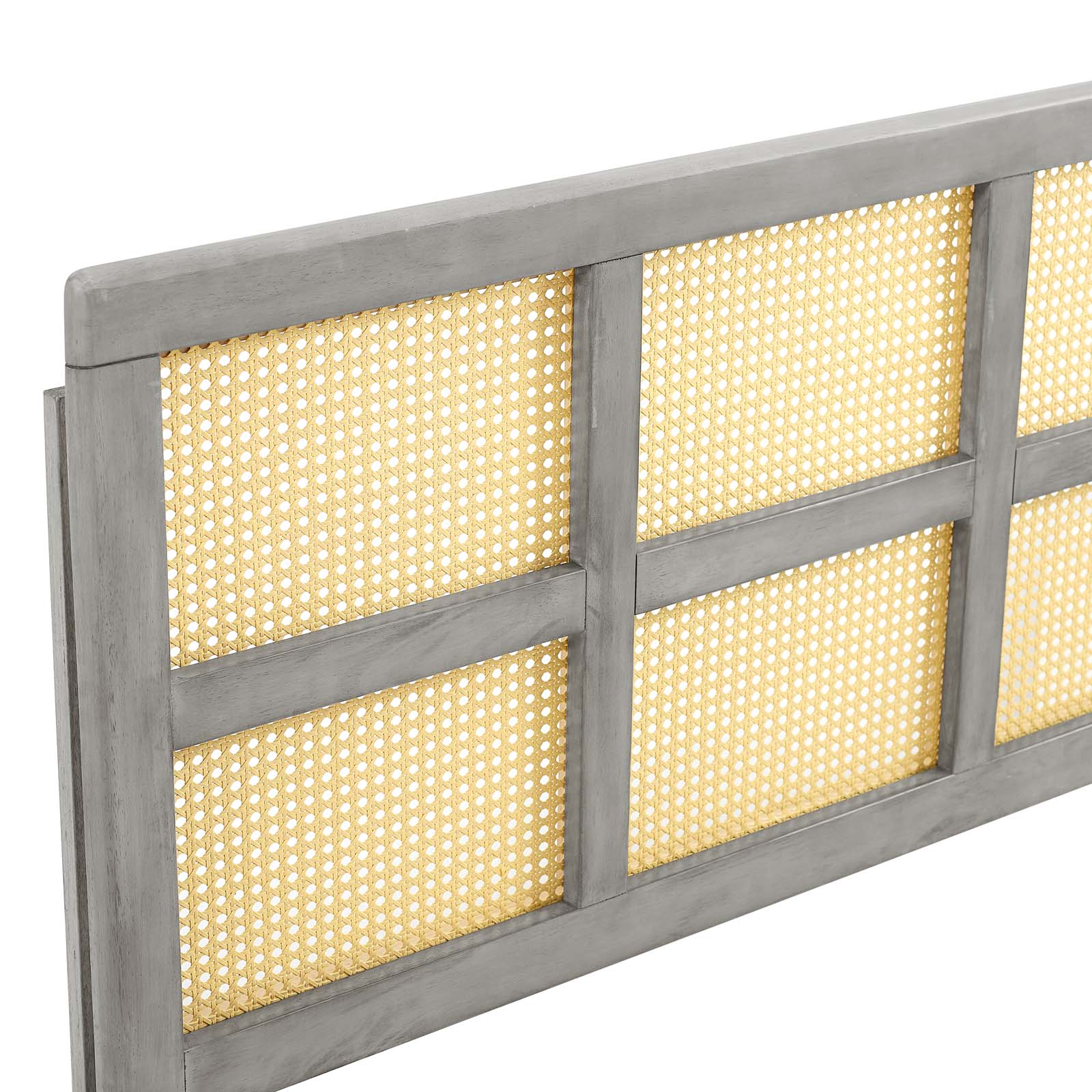 Modway Headboards - Luana Cane Full Headboard Gray