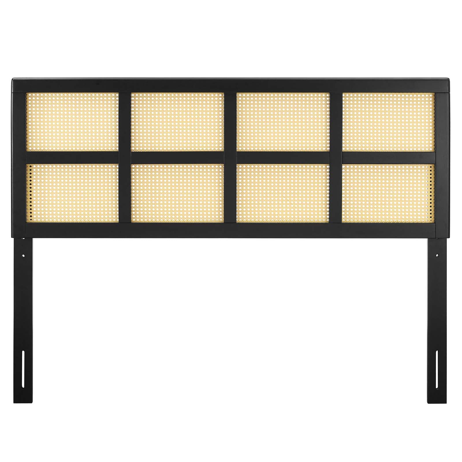 Modway Headboards - Luana Cane King Headboard Black