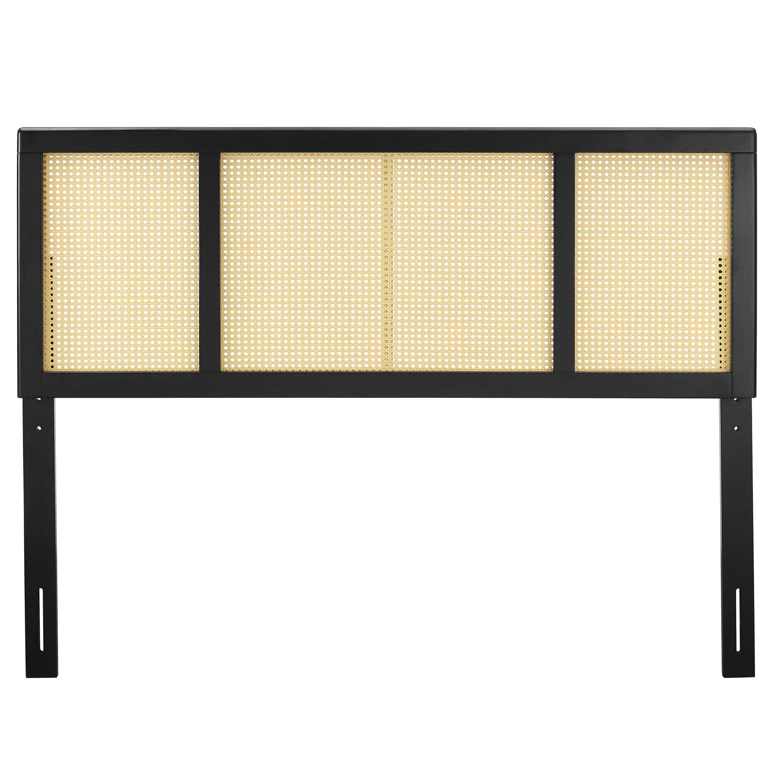 Modway Headboards - Delmare Cane Full Headboard Black