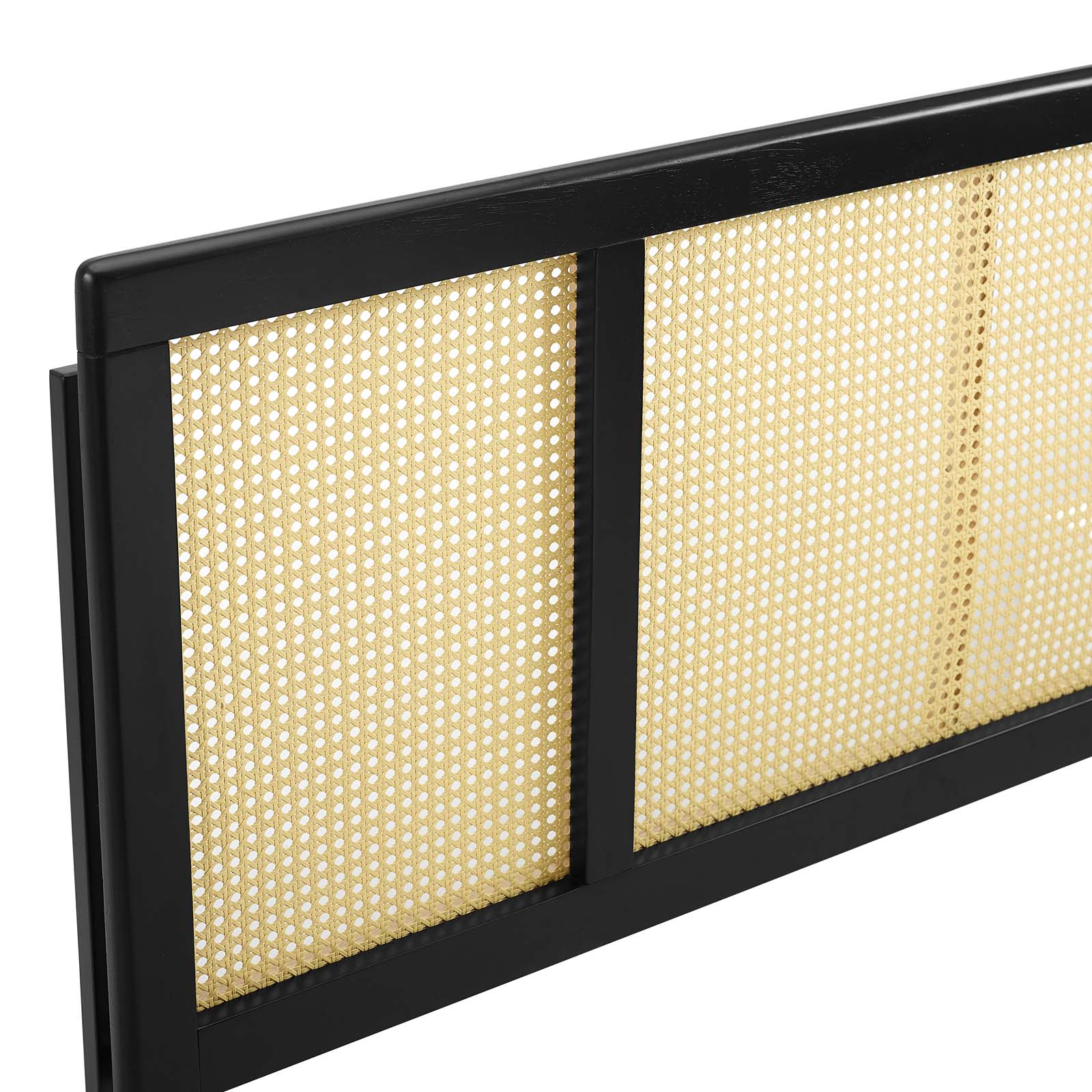Modway Headboards - Delmare Cane Full Headboard Black