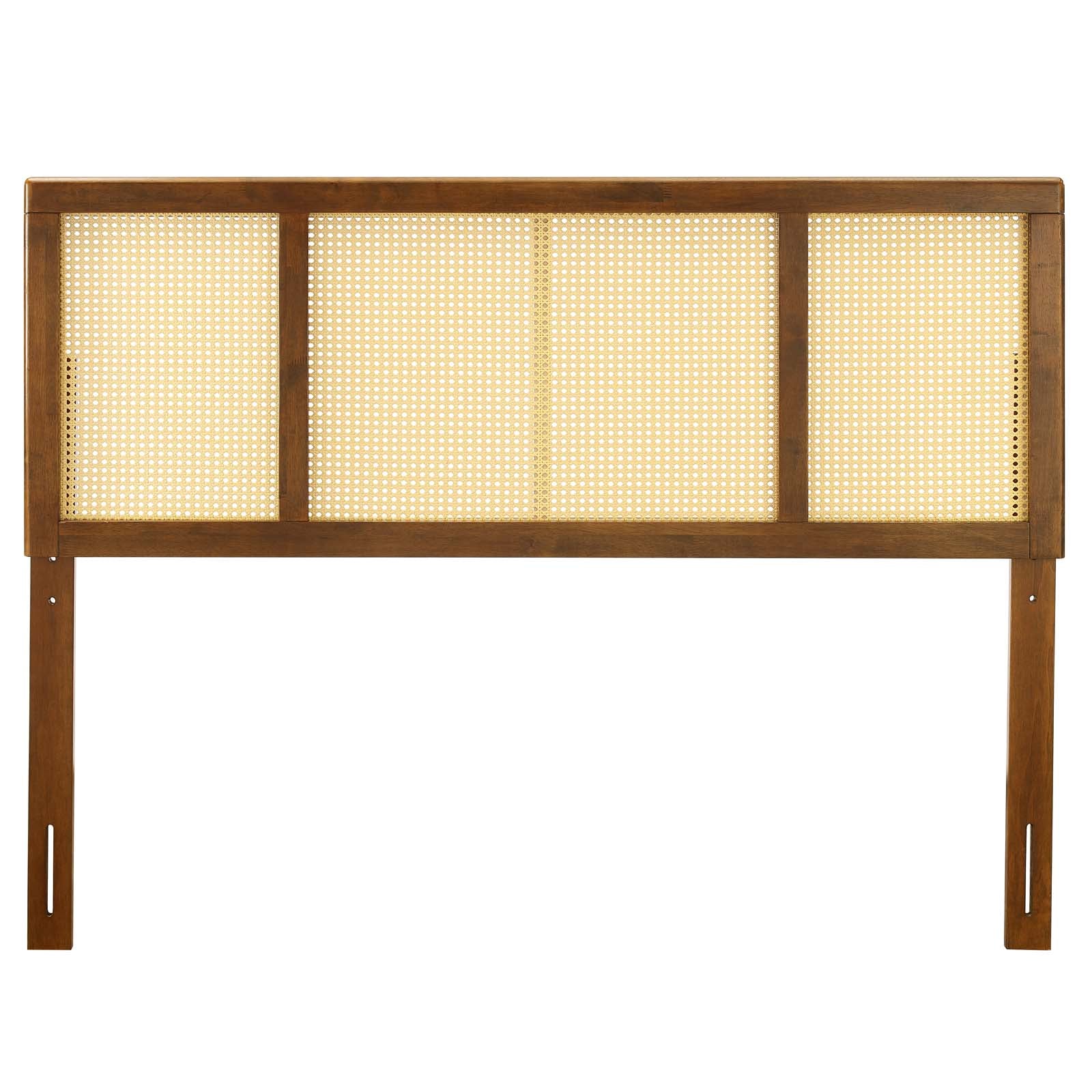 Modway Headboards - Delmare Cane Full Headboard Walnut