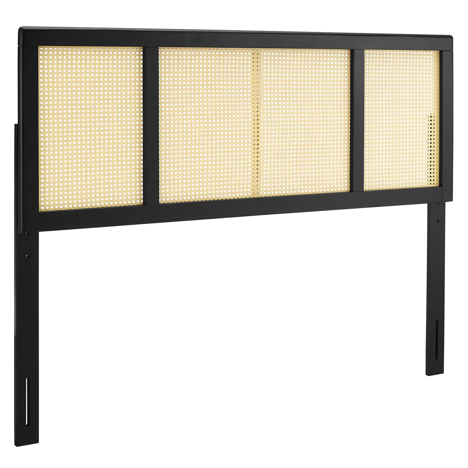 Modway Headboards - Delmare-Cane-King-Headboard-Black