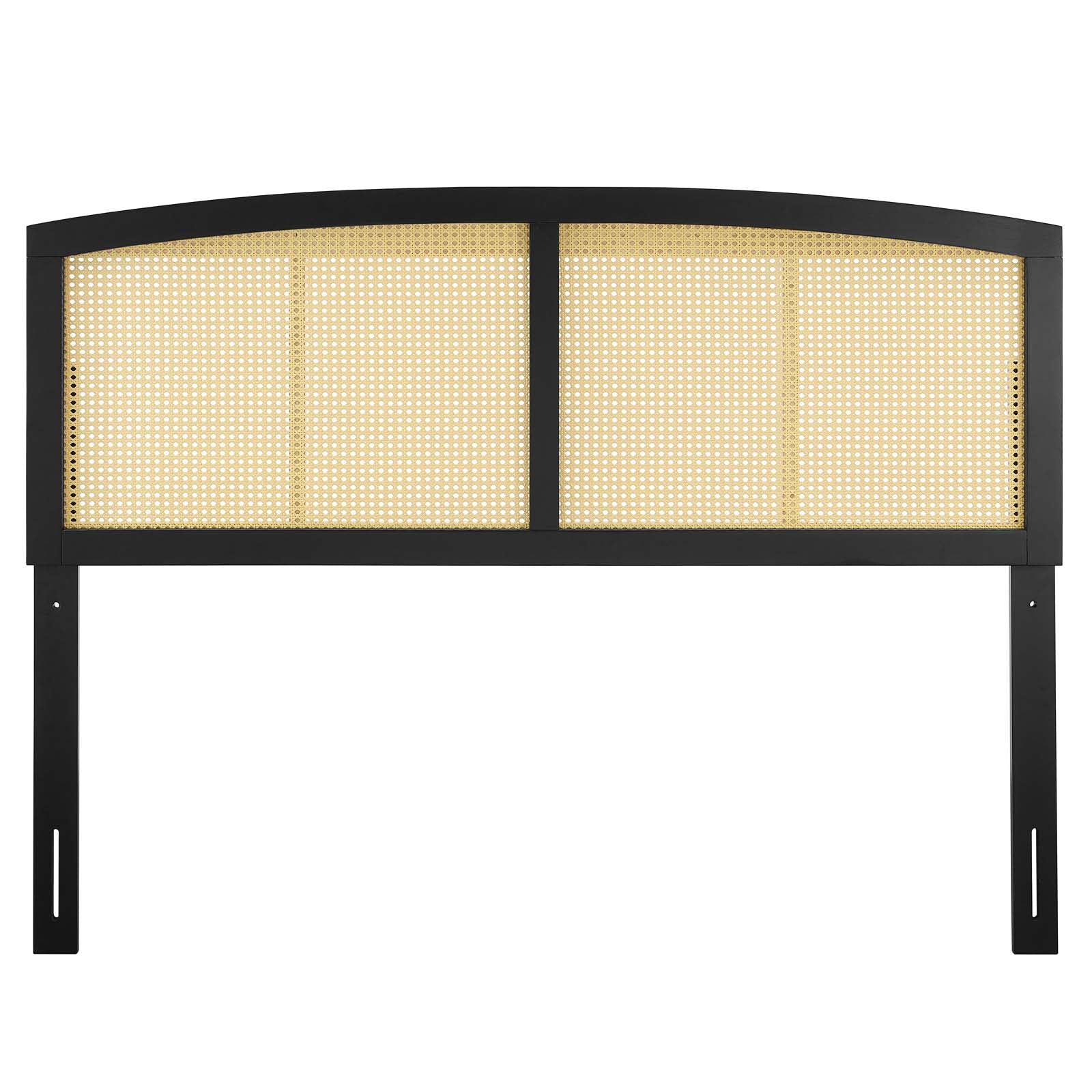 Modway Headboards - Halcyon Cane Full Headboard Black