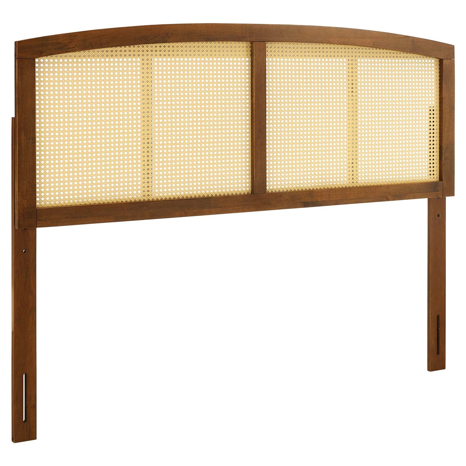 Modway Headboards - Halcyon-Cane-Full-Headboard-Walnut