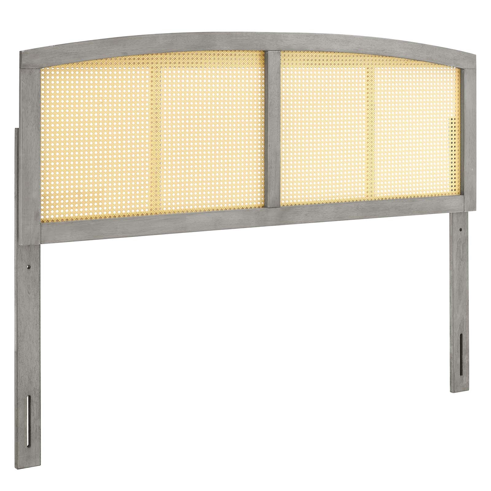 Modway Headboards - Halcyon Cane Queen Headboard Gray