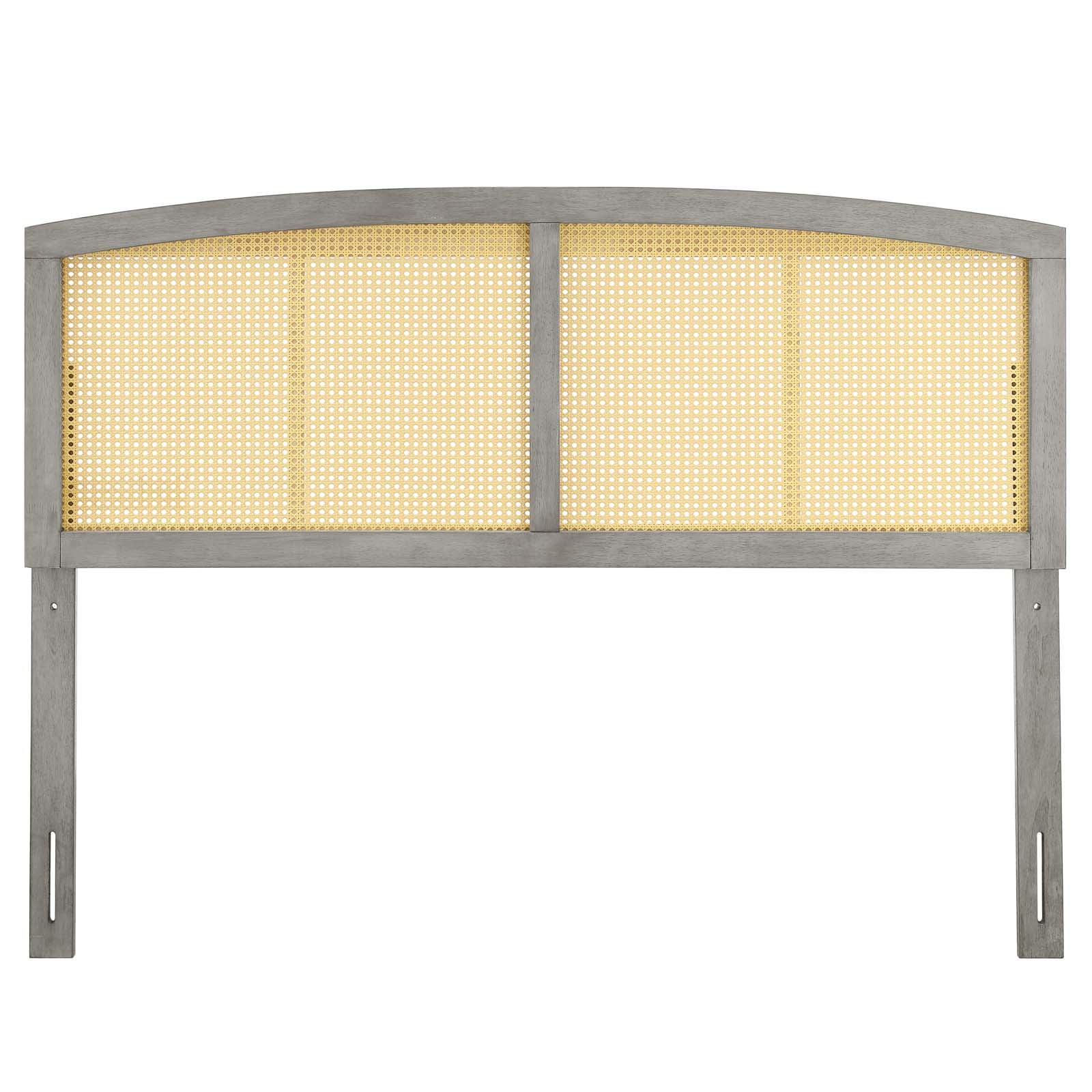 Modway Headboards - Halcyon Cane Queen Headboard Gray