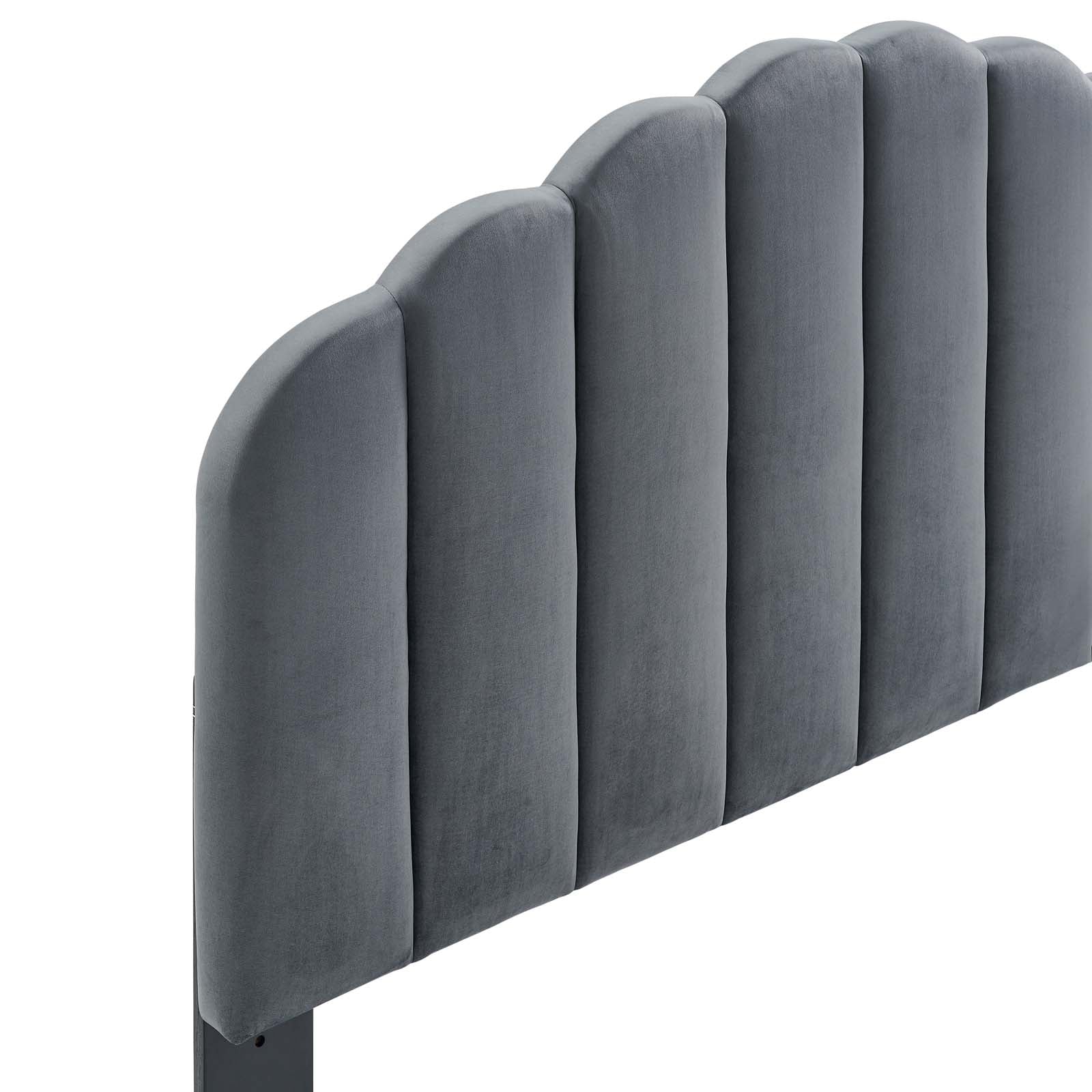 Modway Headboards - Veronique Full/Queen Performance Velvet Headboard Charcoal