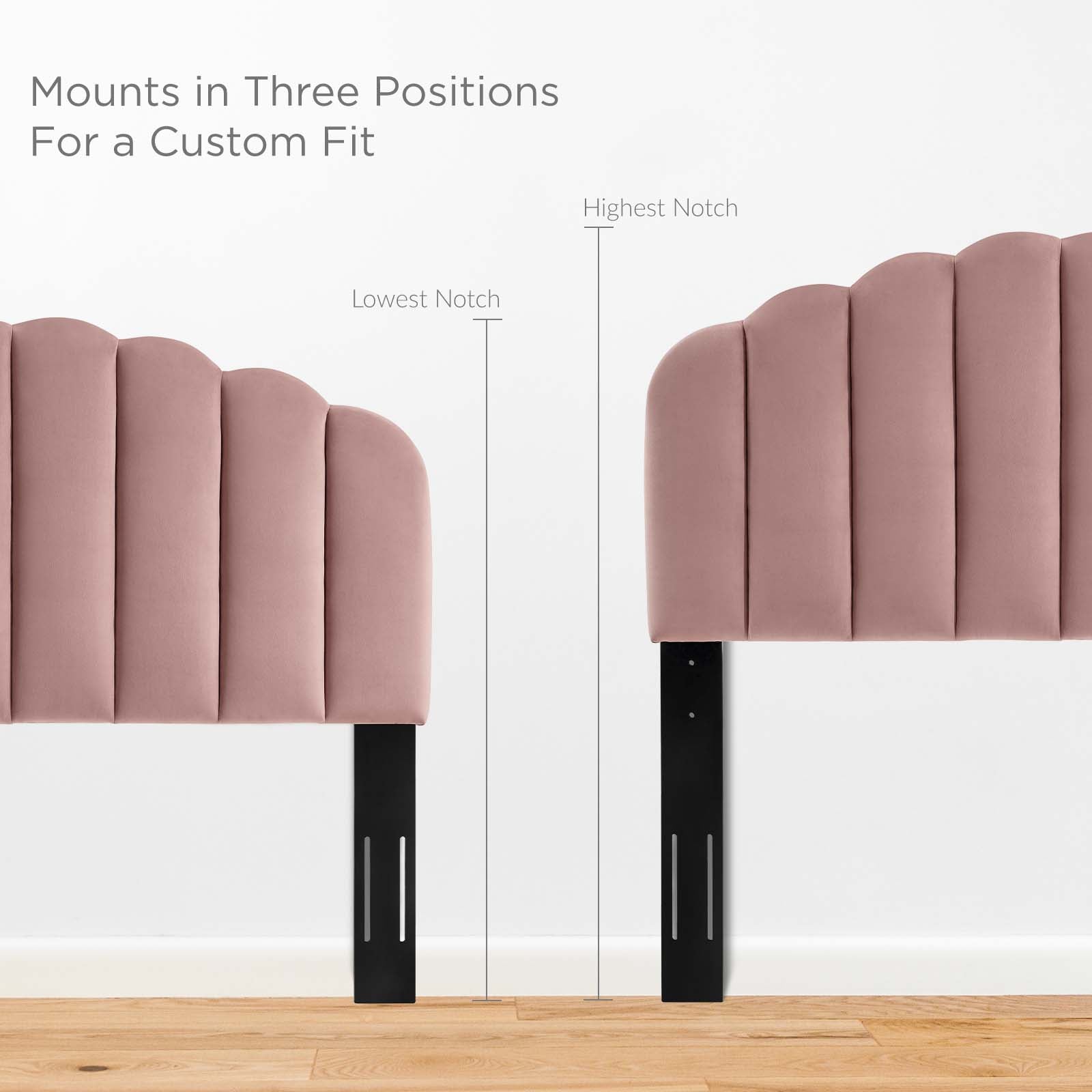 Modway Headboards - Veronique King/California King Headboard Dusty Rose