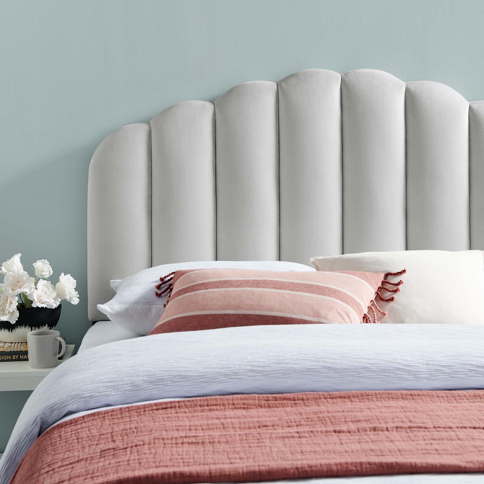 Modway Headboards - Veronique King/California King Headboard Light Gray