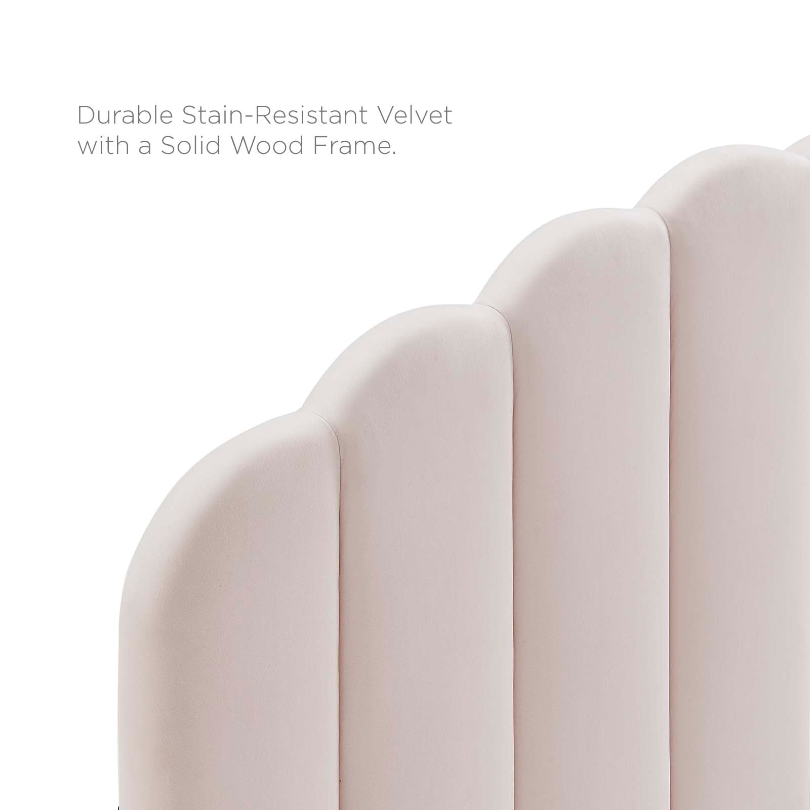 Modway Headboards - Veronique King/California King Performance Velvet Headboard Pink