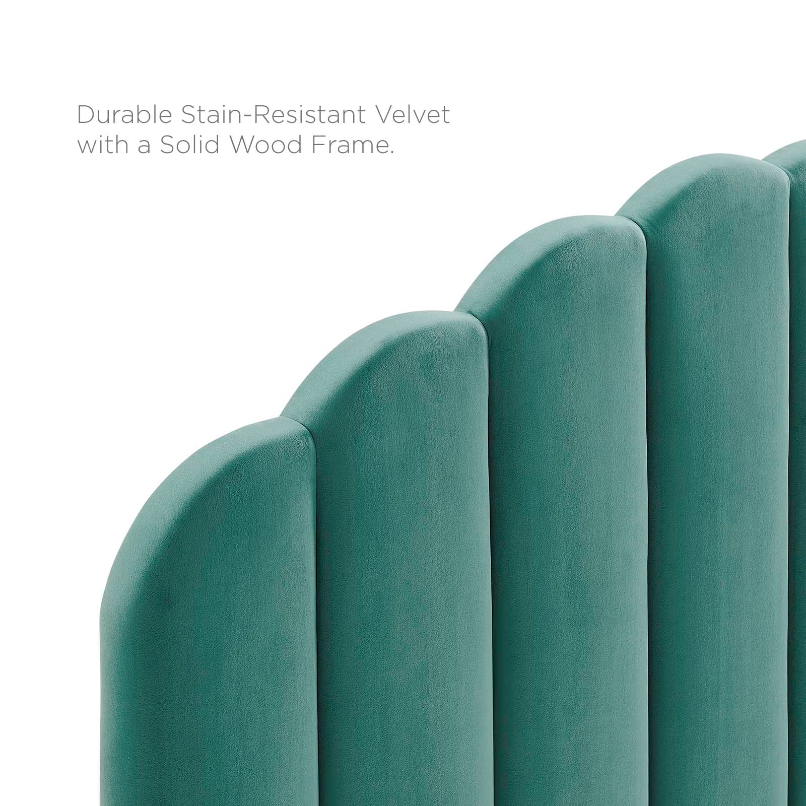 Modway Headboards - Veronique King/California King Performance Velvet Headboard Teal