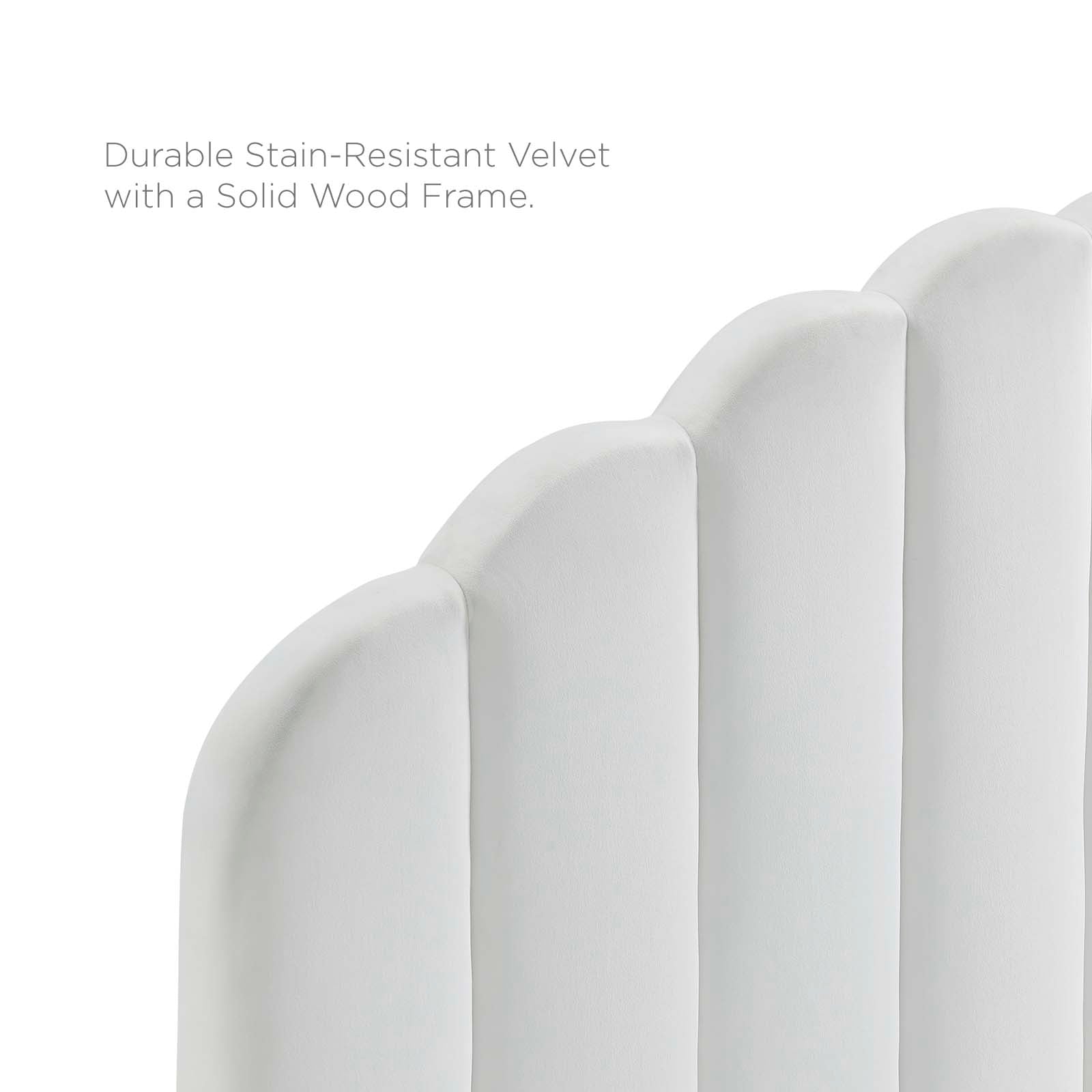 Modway Headboards - Veronique King/California King Performance Velvet Headboard White