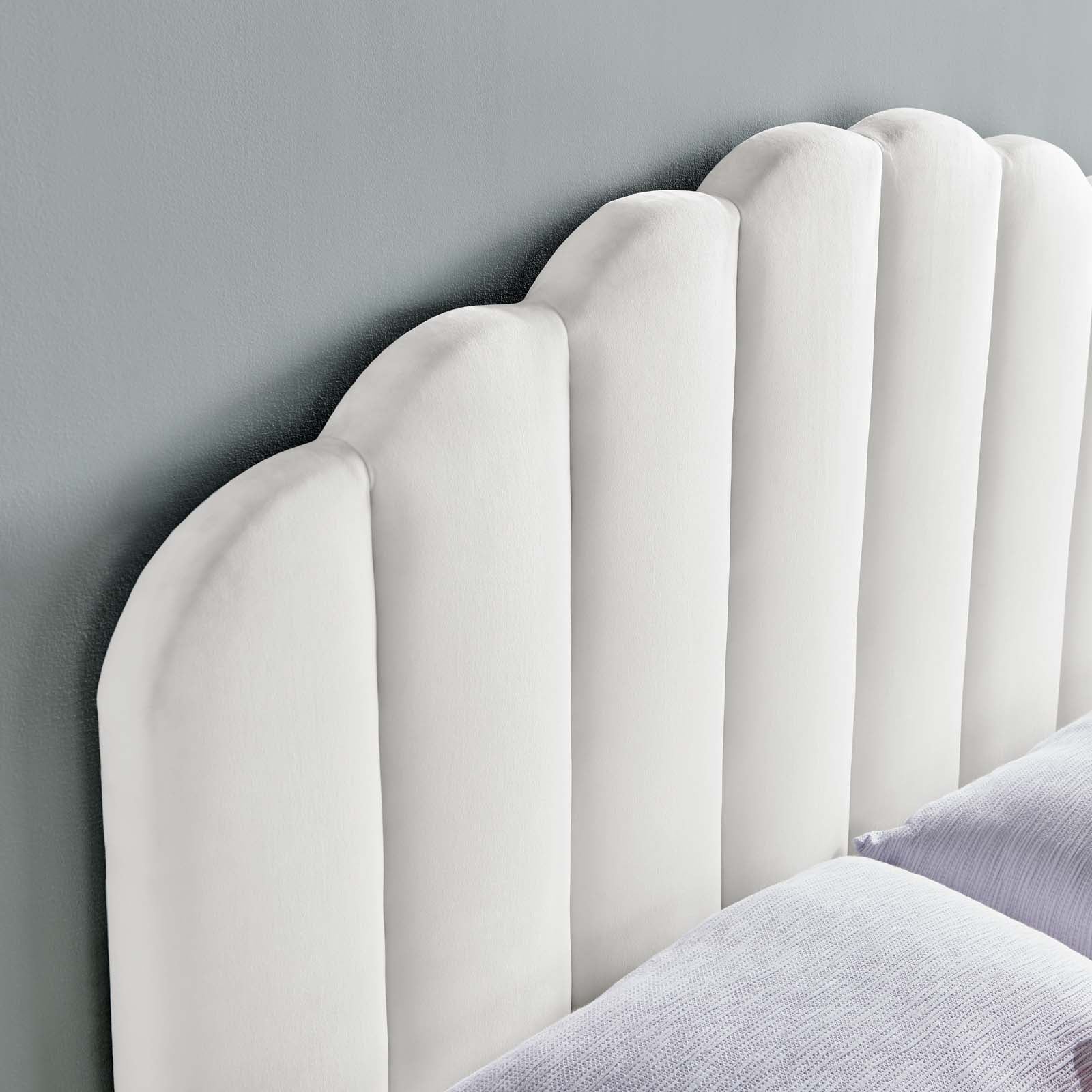 Modway Headboards - Veronique King/California King Performance Velvet Headboard White