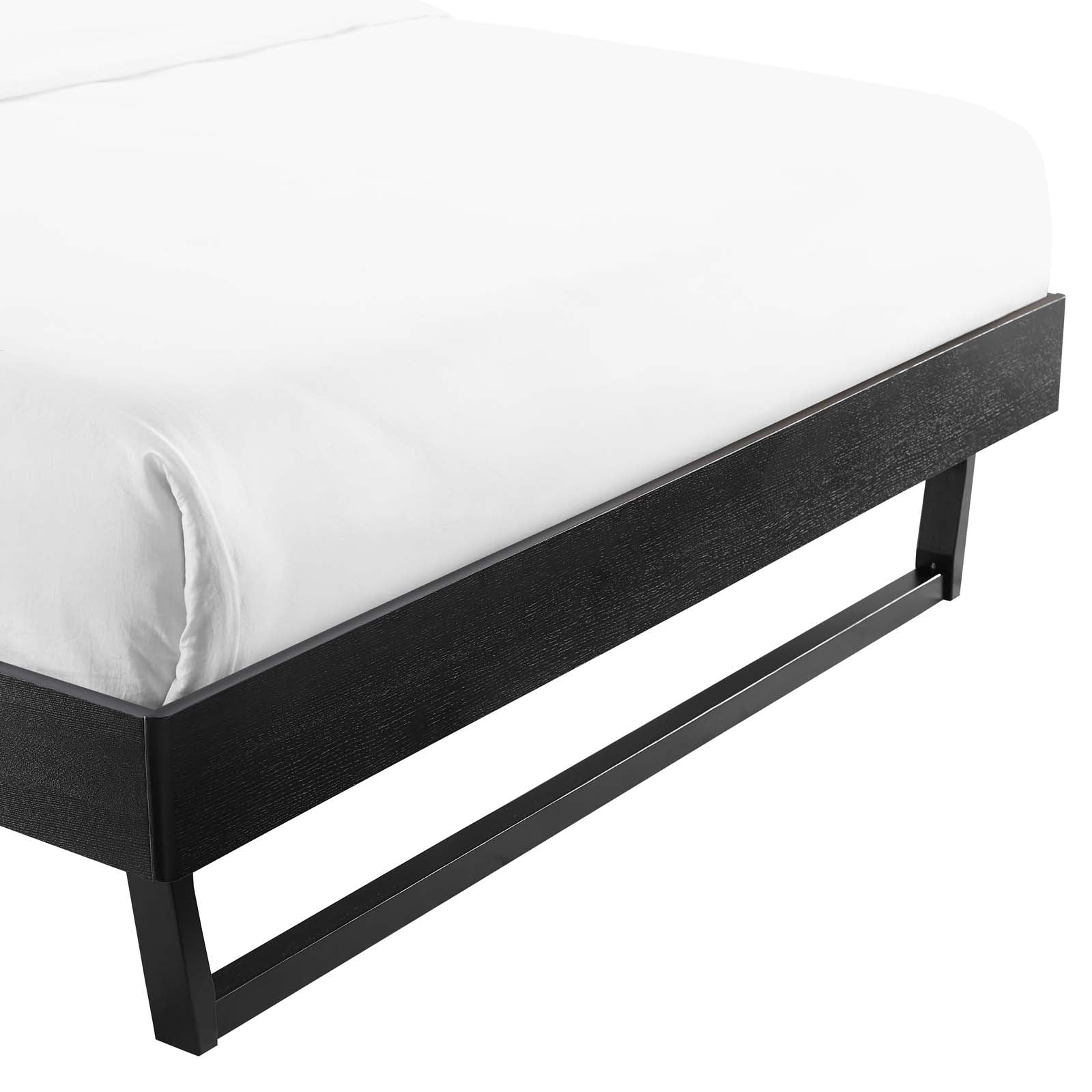 Modway Beds - Billie Full Wood Platform Bed Frame Black
