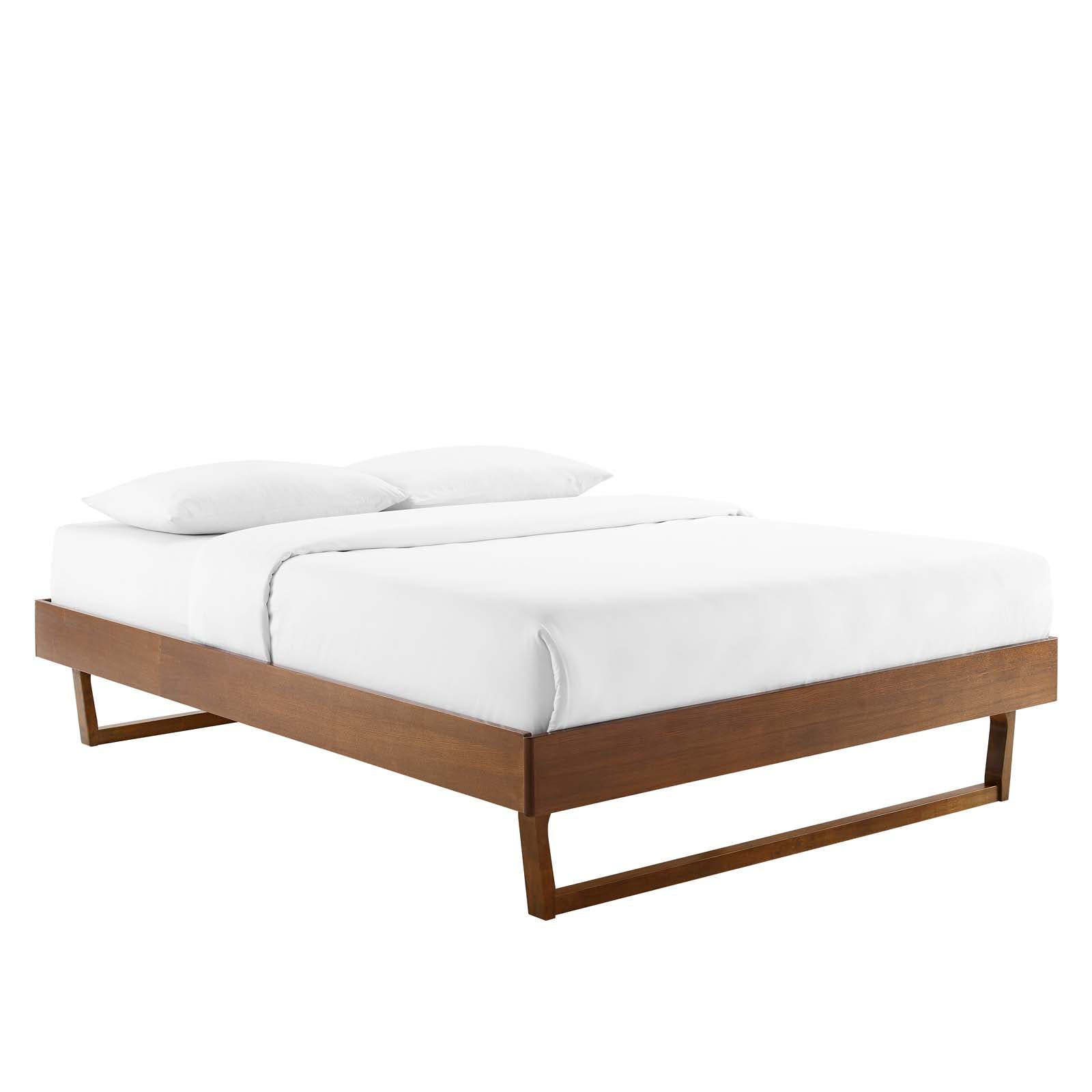 Modway Beds - Billie Full Wood Platform Bed Frame Walnut