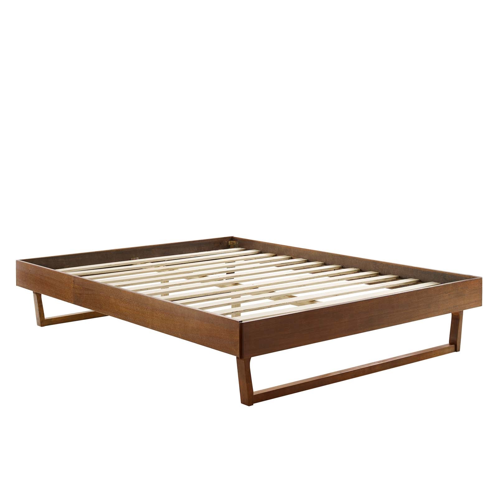 Modway Beds - Billie Full Wood Platform Bed Frame Walnut