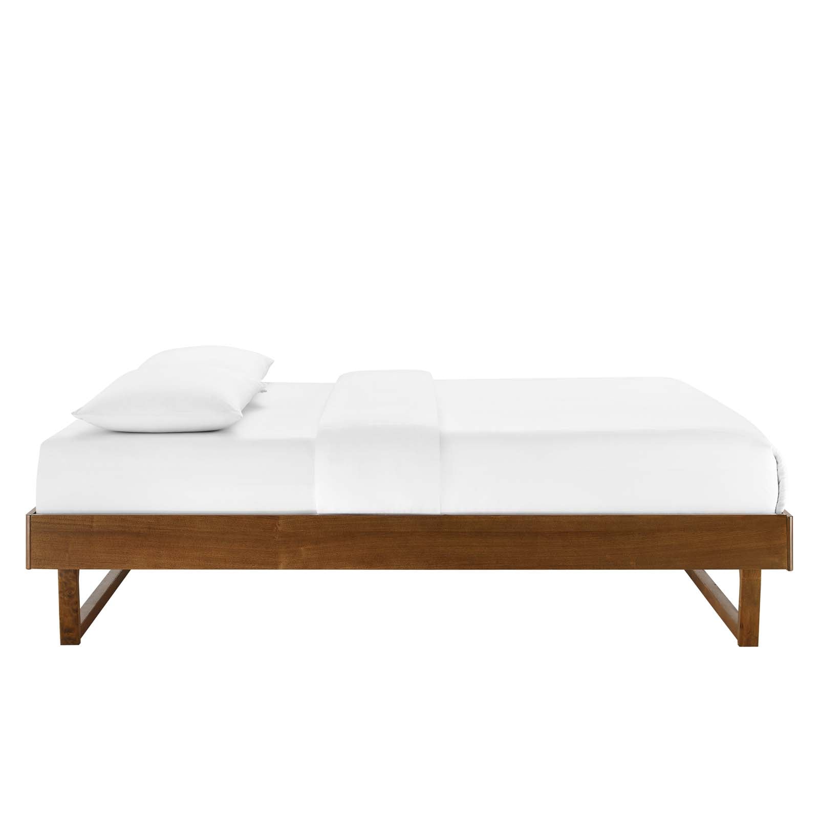 Modway Beds - Billie Full Wood Platform Bed Frame Walnut