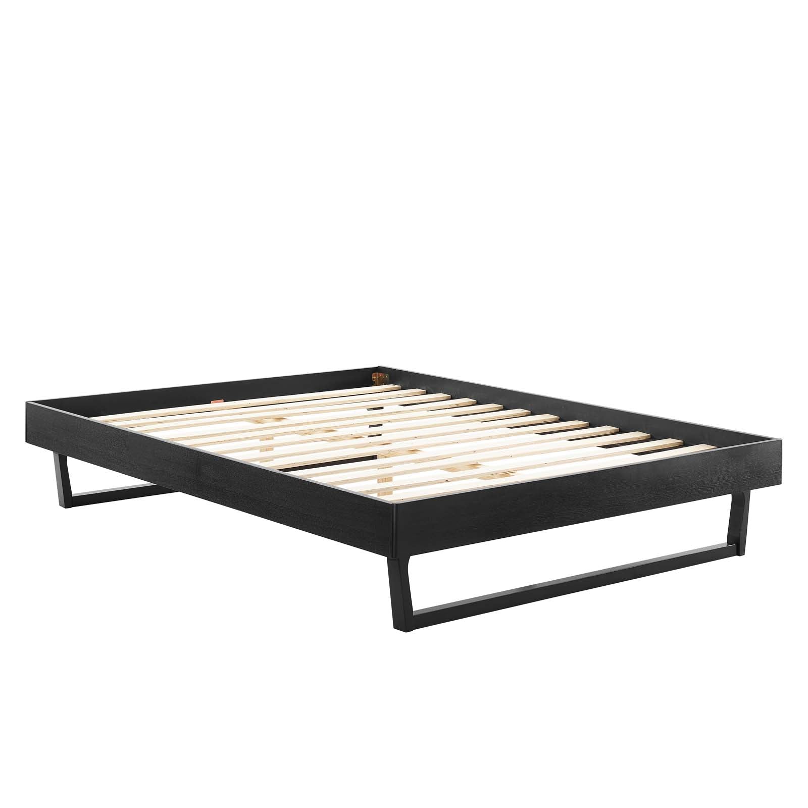 Modway Beds - Billie Queen Wood Platform Bed Frame Black