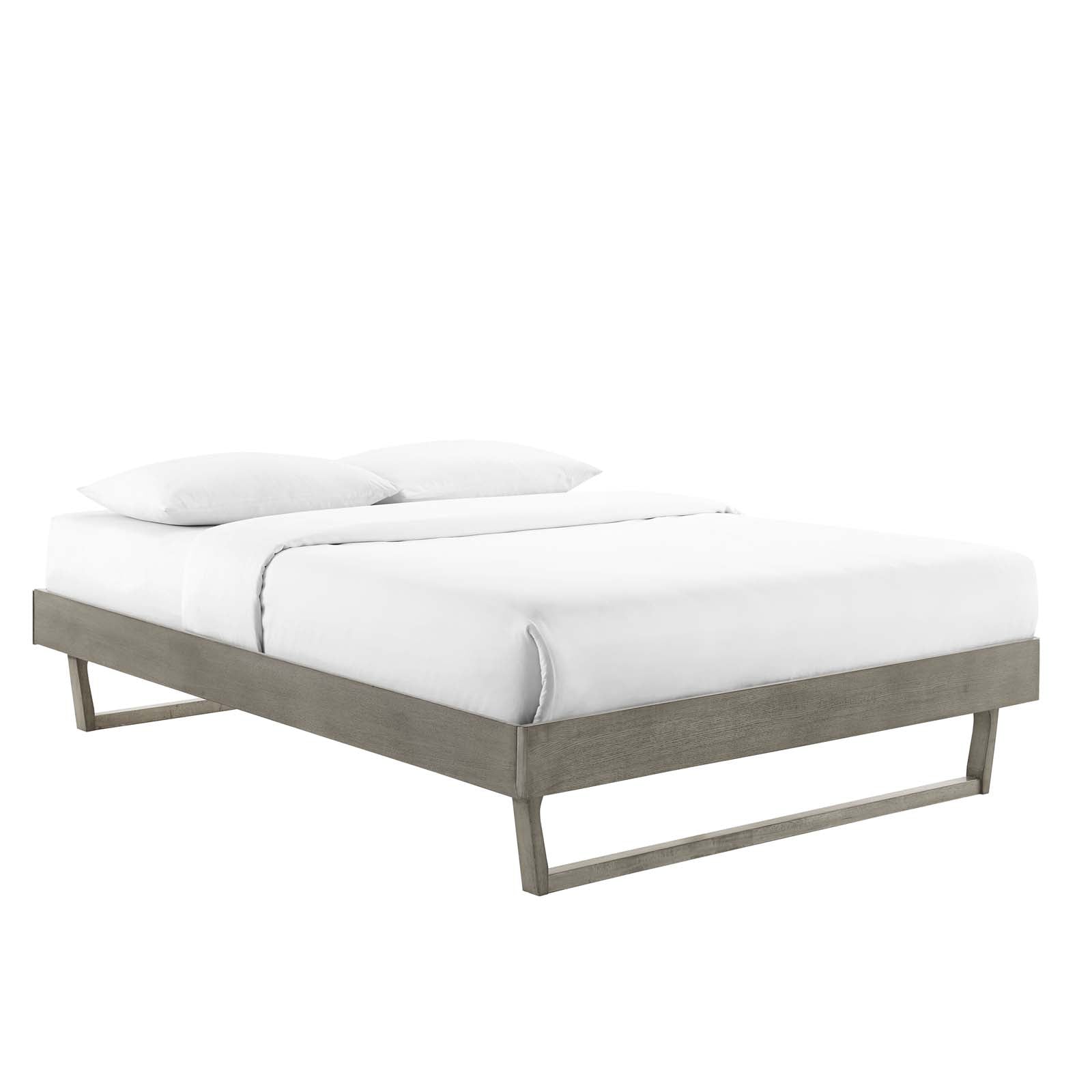 Modway Beds - Billie Queen Wood Platform Bed Frame Gray
