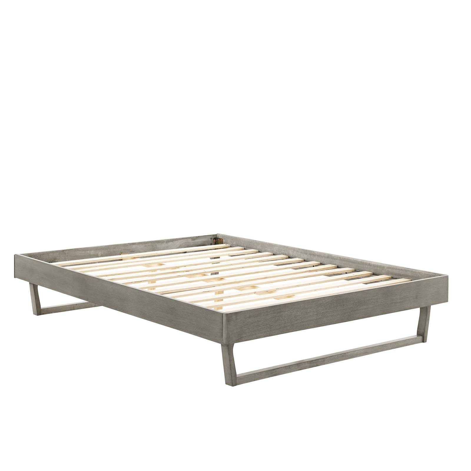 Modway Beds - Billie Queen Wood Platform Bed Frame Gray