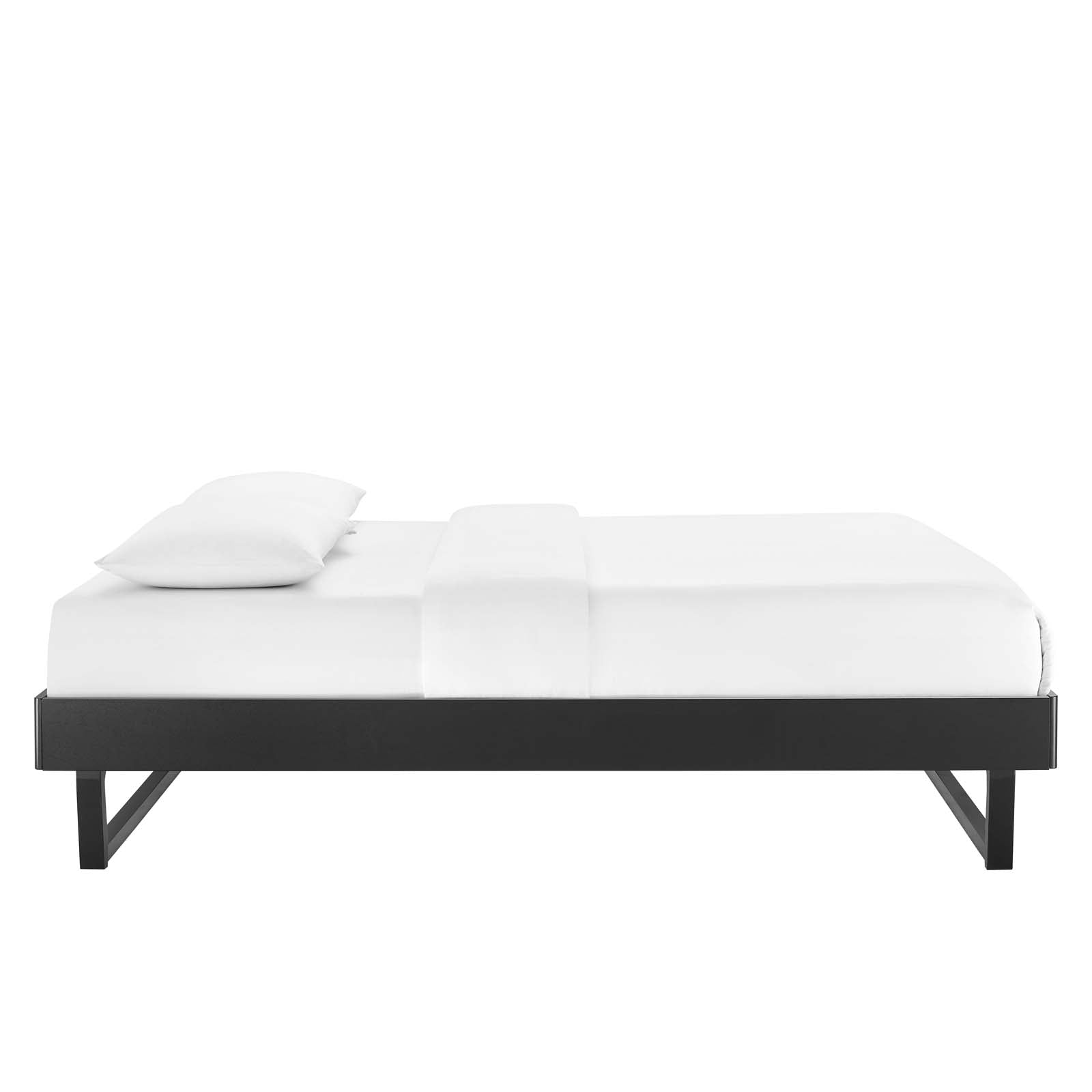 Modway Beds - Billie King Wood Platform Bed Frame Black