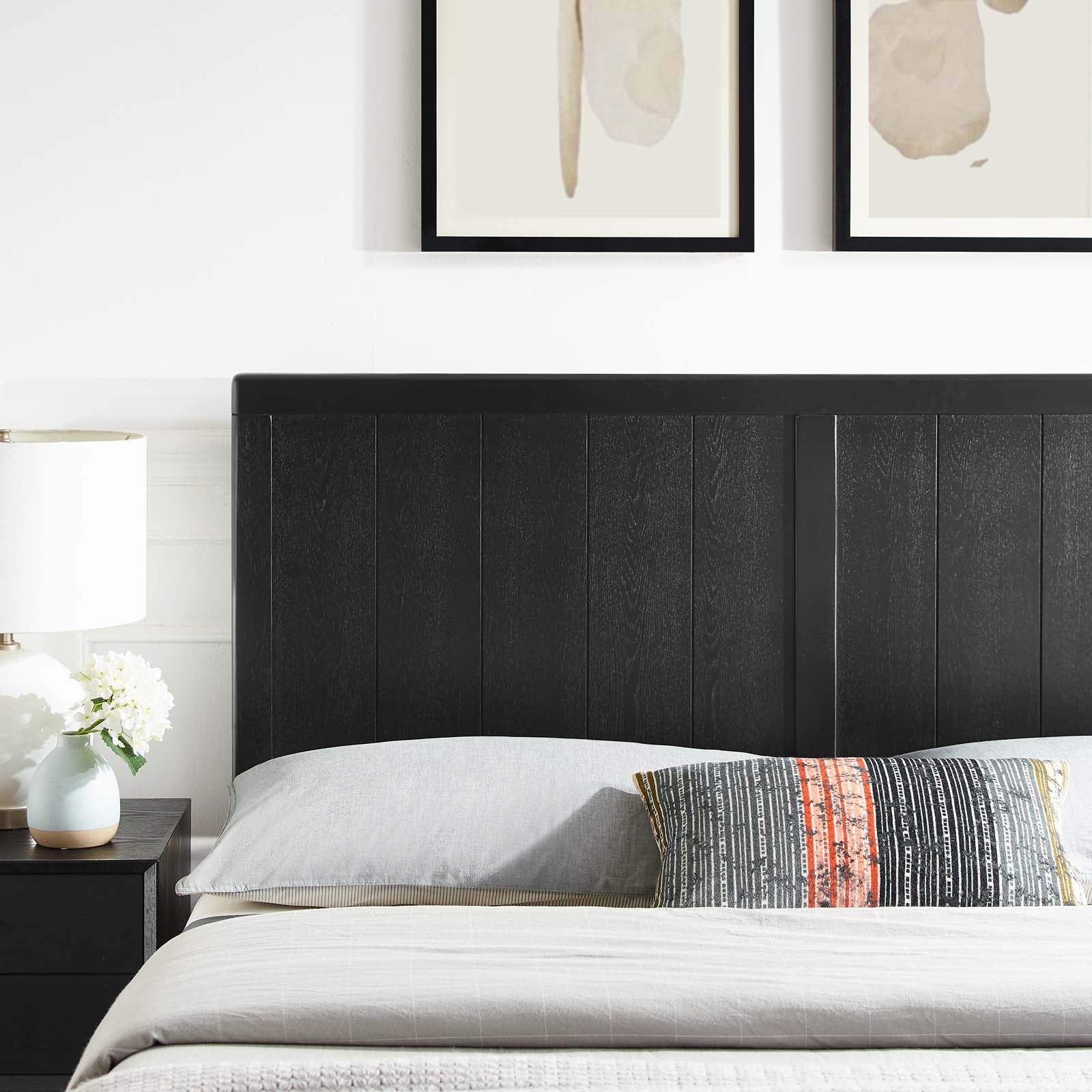 Modway Headboards - Robbie Queen Wood Headboard Black