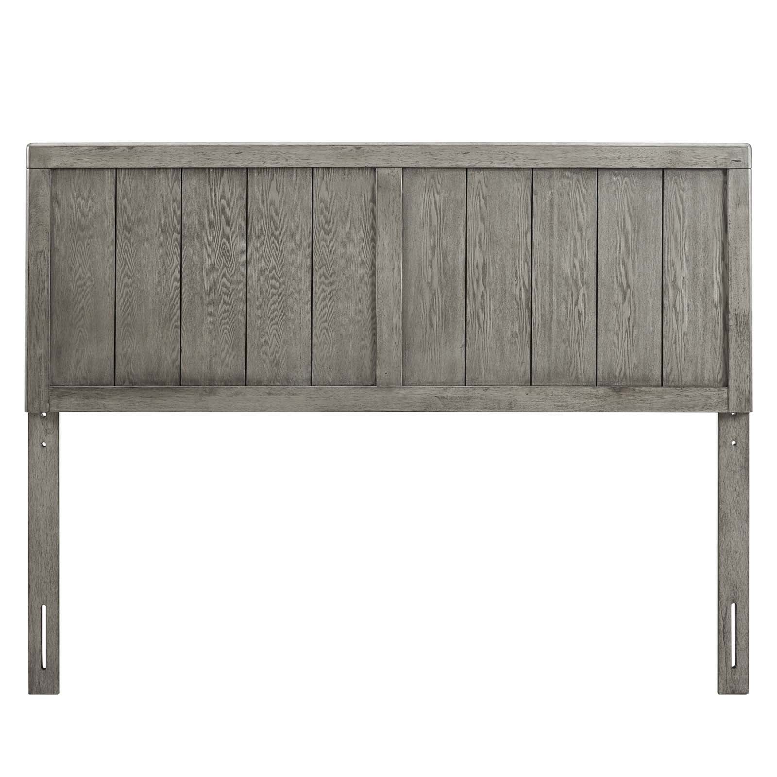 Modway Headboards - Robbie King Wood Headboard Gray