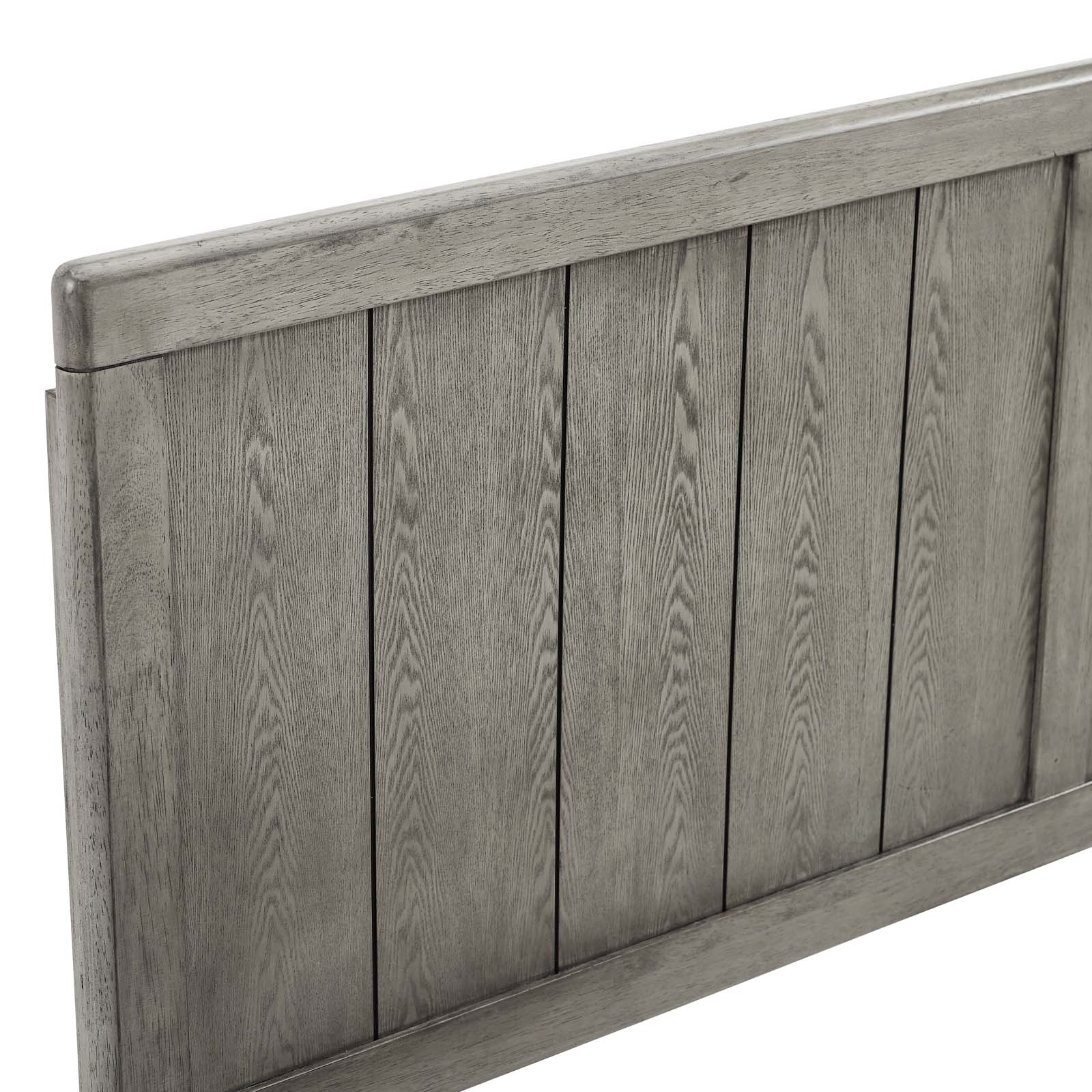 Modway Headboards - Robbie King Wood Headboard Gray