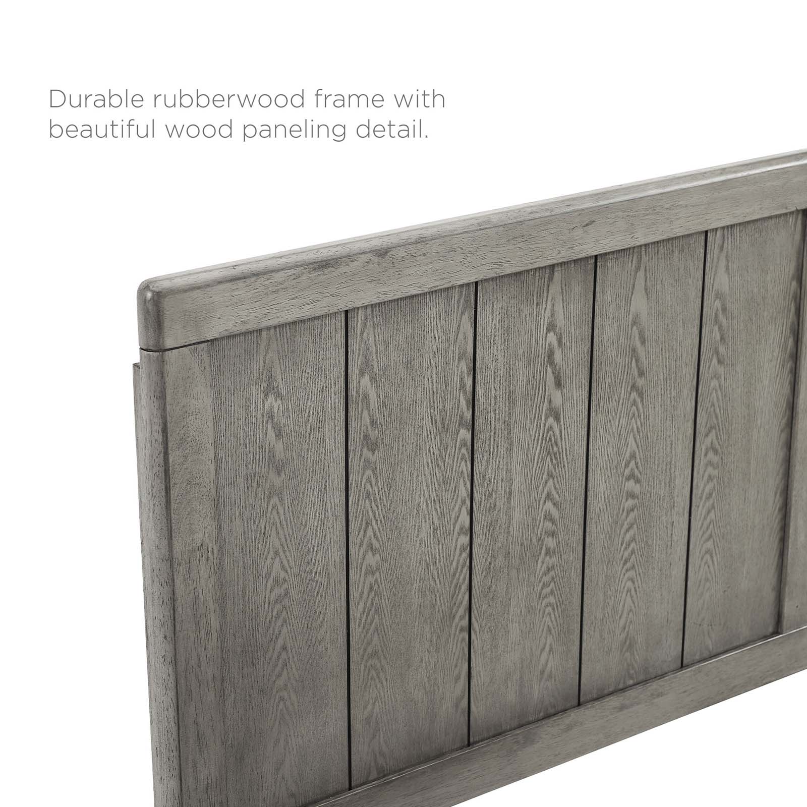 Modway Headboards - Robbie King Wood Headboard Gray