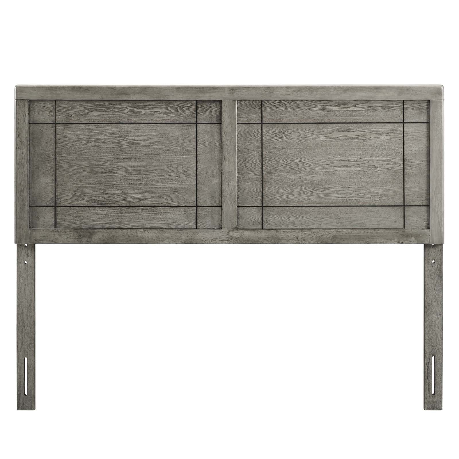 Modway Headboards - Archie Queen Wood Headboard Gray