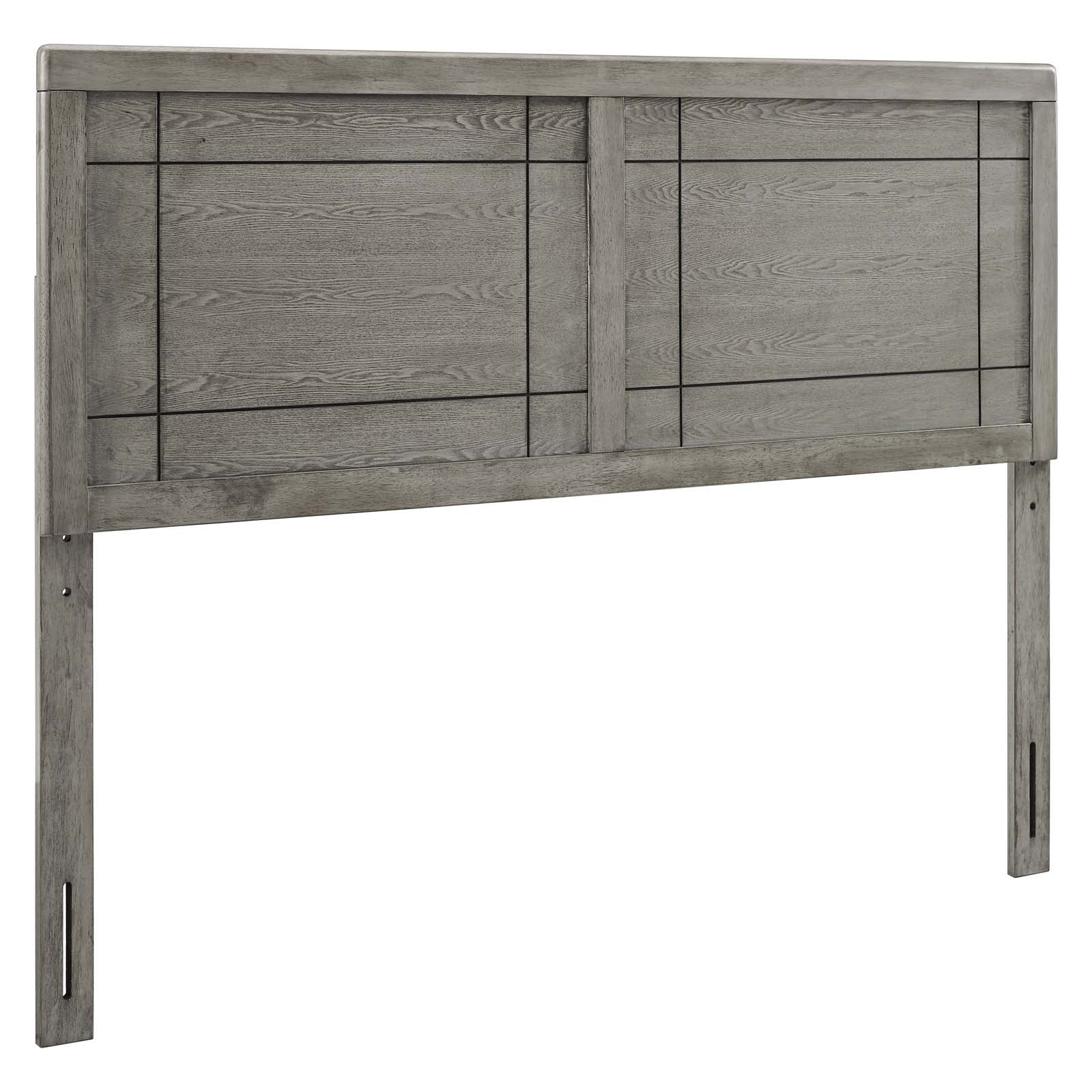 Modway Headboards - Archie King Wood Headboard Gray