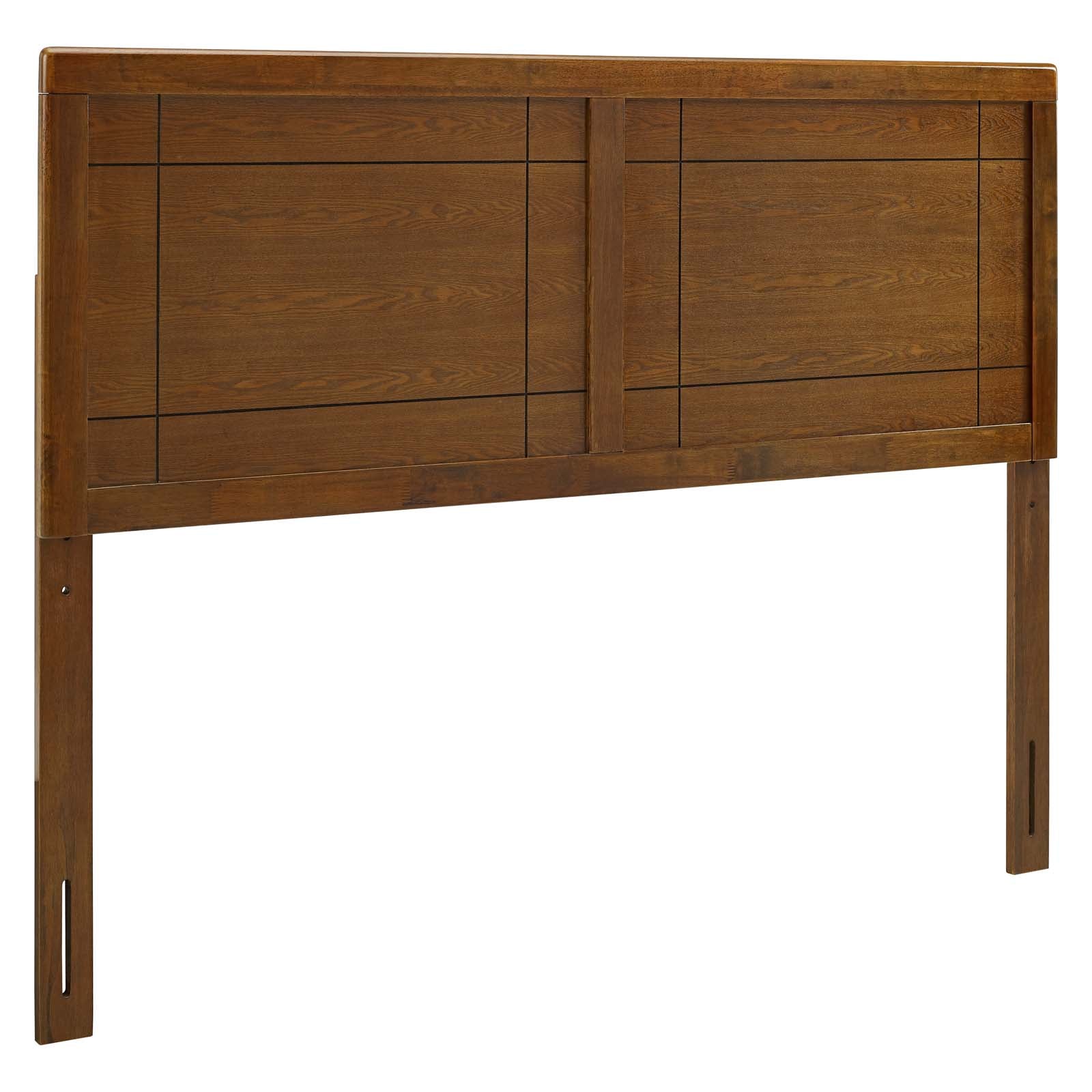 Modway Headboards - Archie King Wood Headboard Walnut