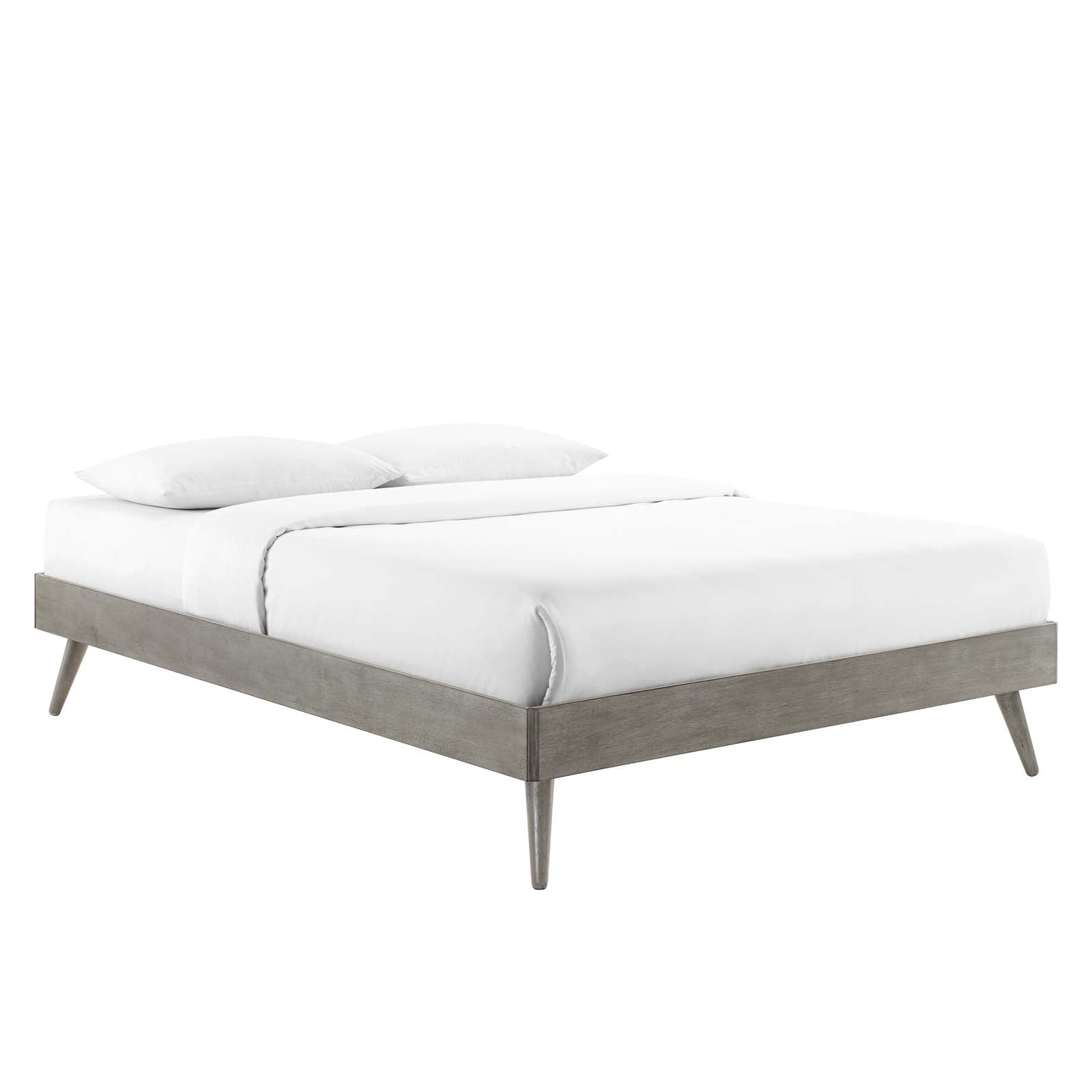 Modway Beds - Margo-Twin-Wood-Platform-Bed-Frame-Gray