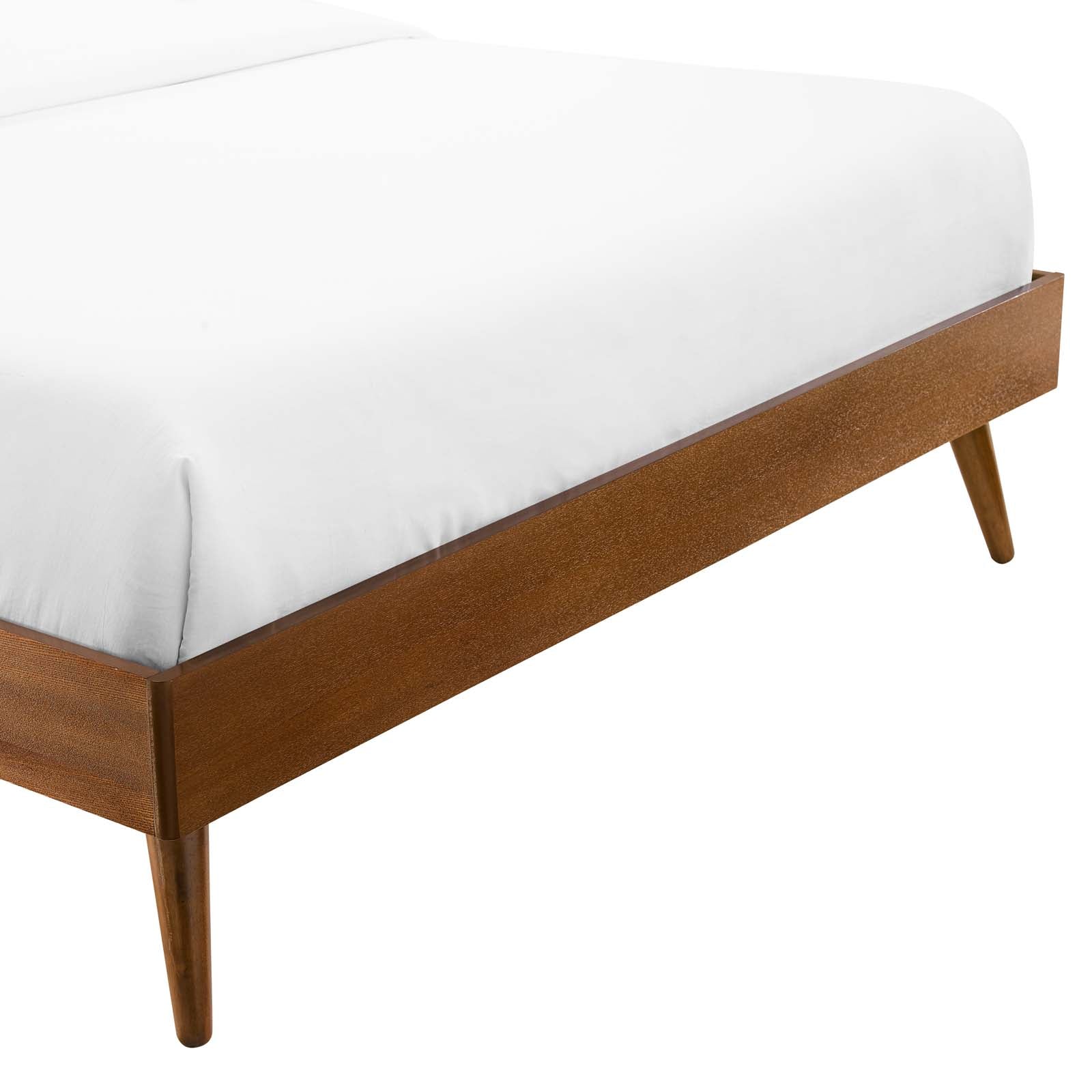 Modway Beds - Margo Full Wood Platform Bed Frame Walnut